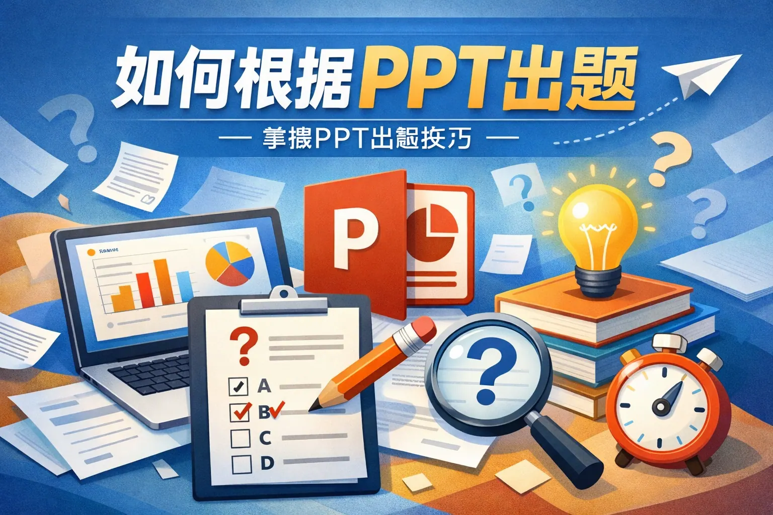 如何根据ppt出题