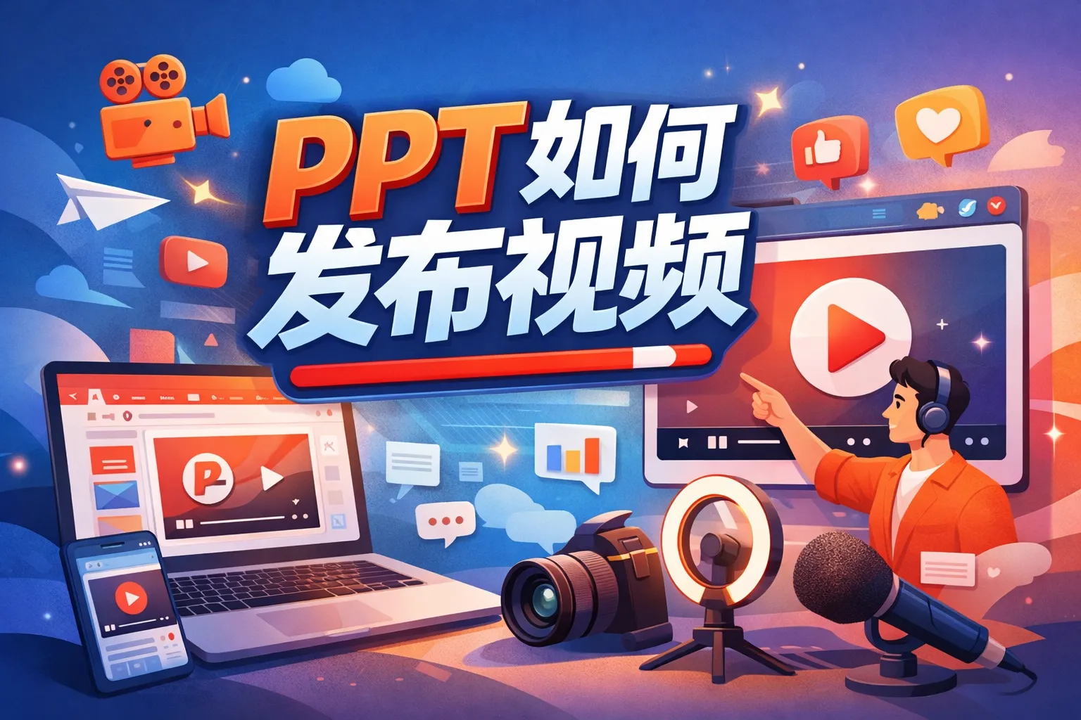 ppt如何发布视频