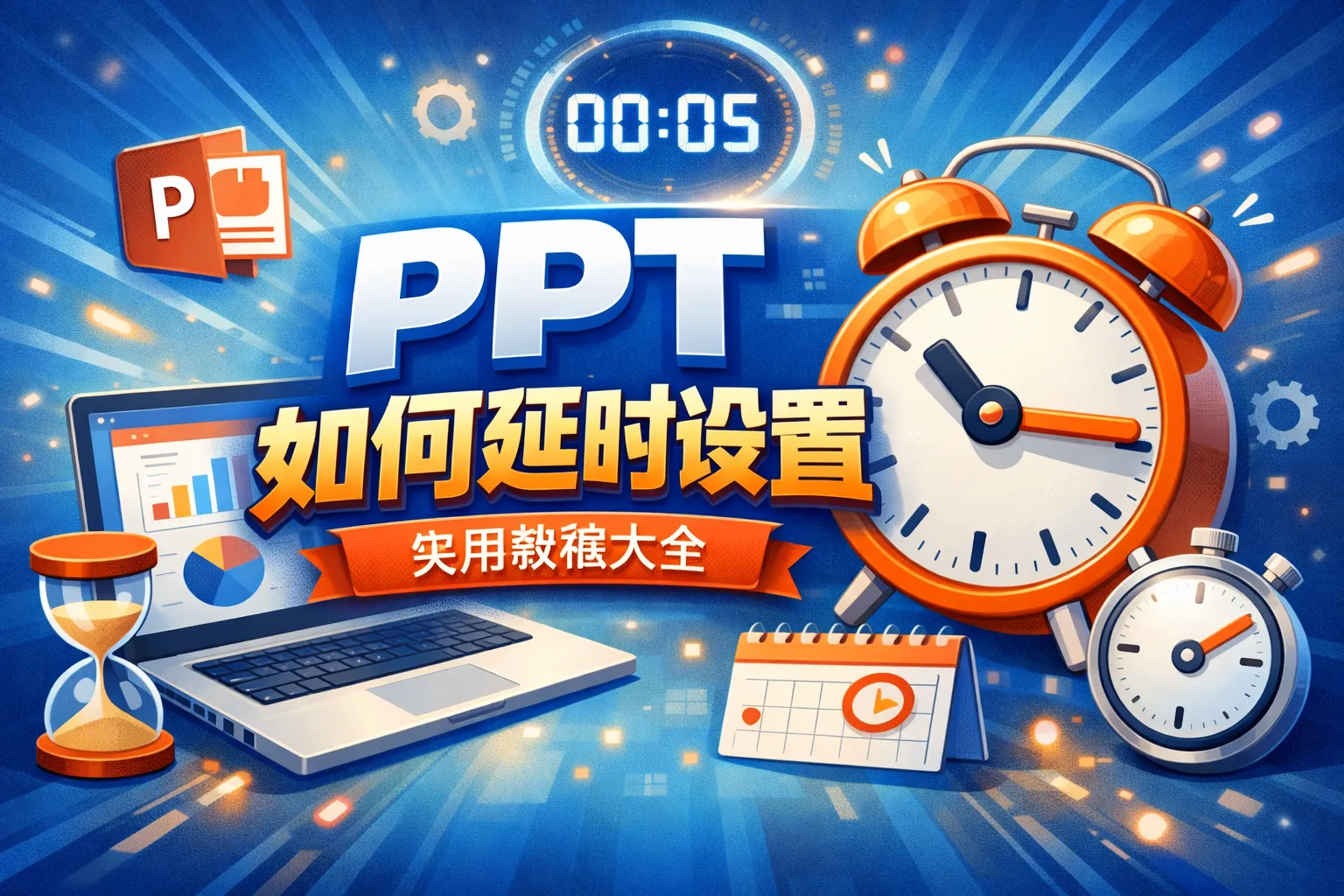 ppt如何延时设置