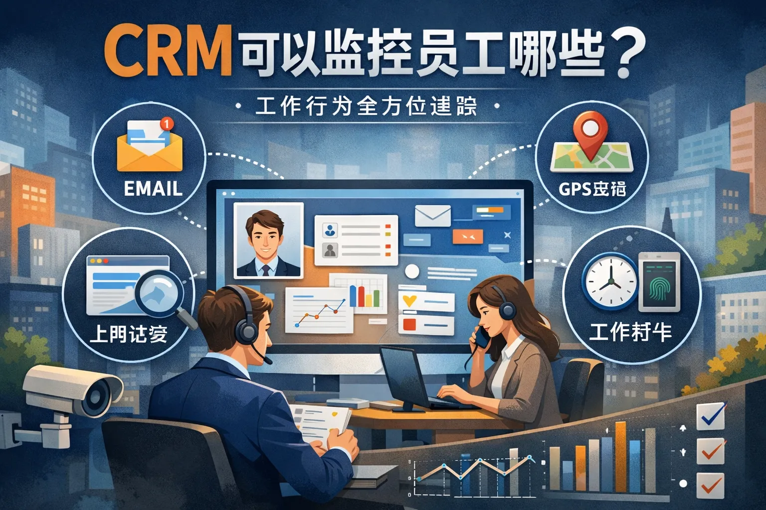 crm可以监控员工哪些