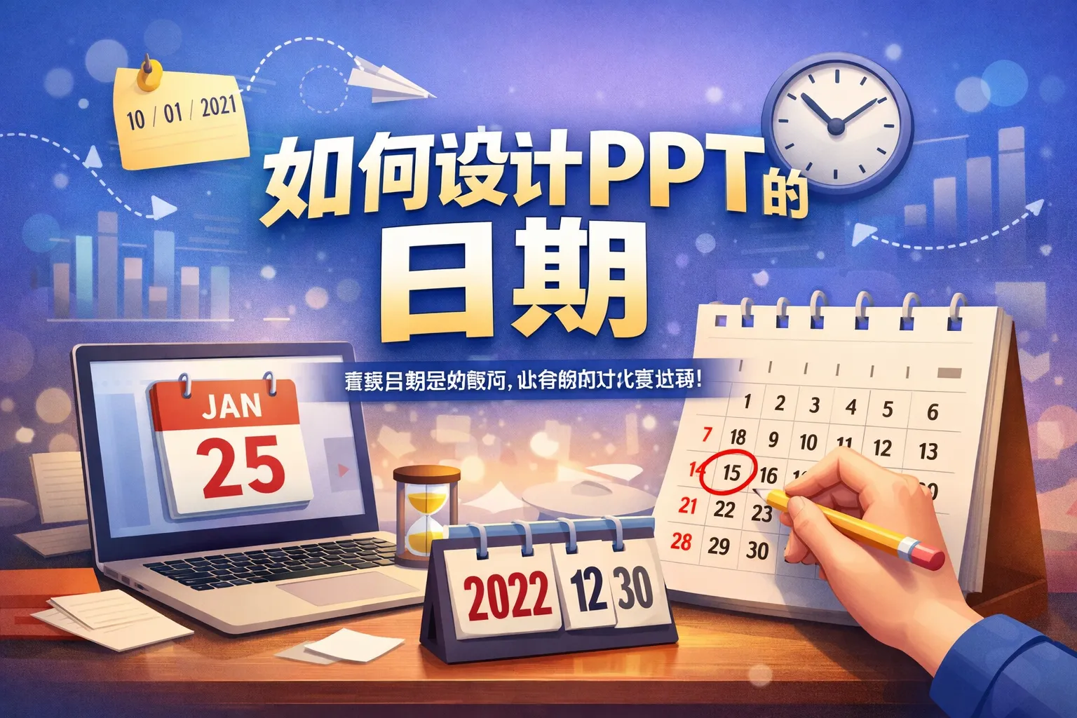 如何设计ppt的日期