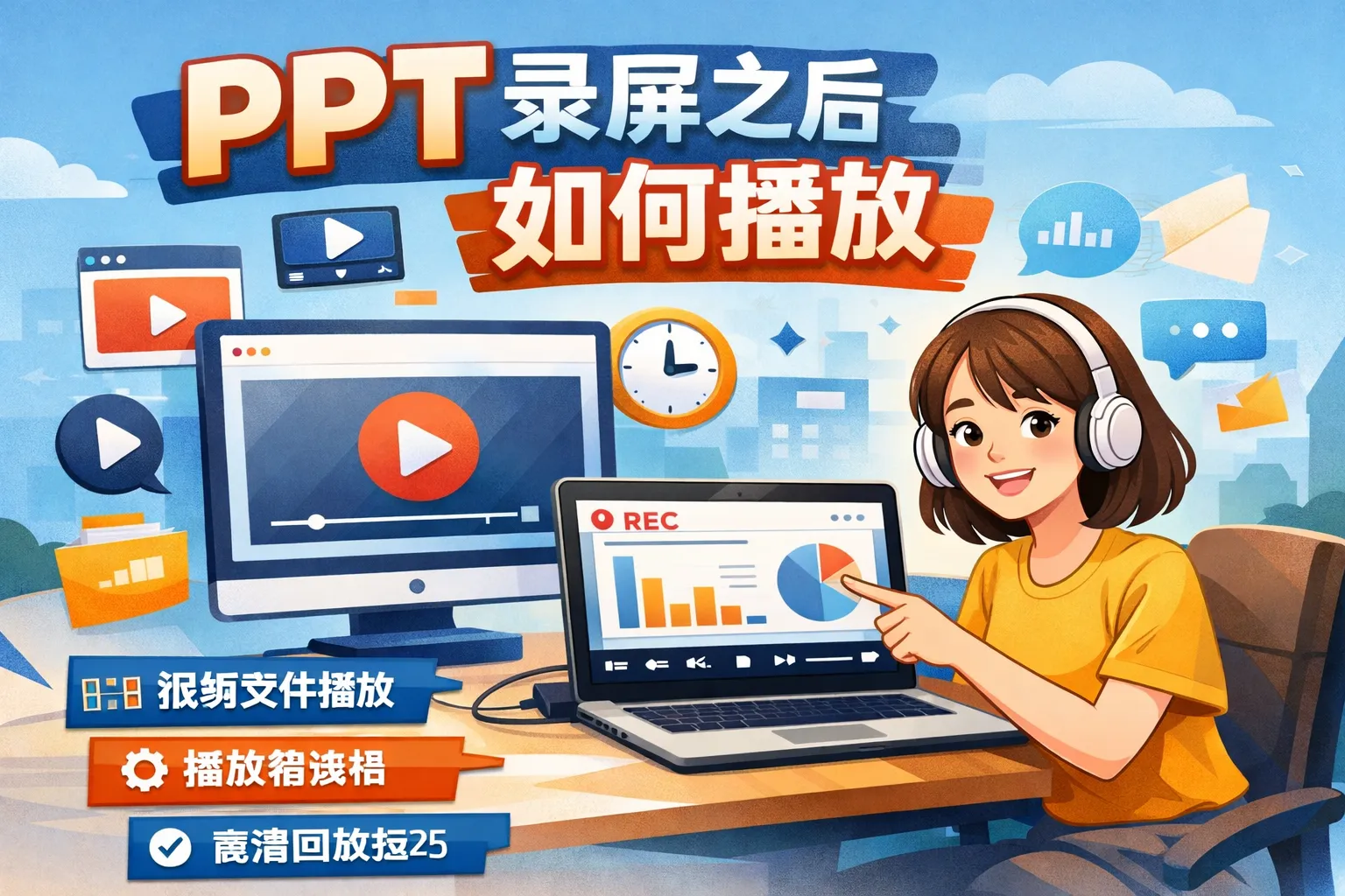 ppt录屏之后如何播放