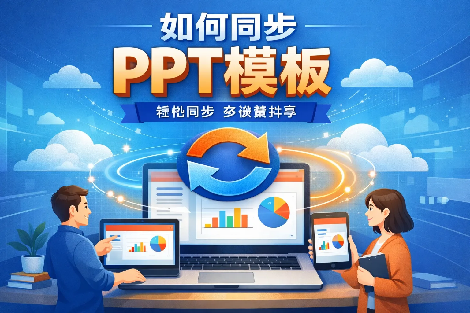 如何同步ppt模板