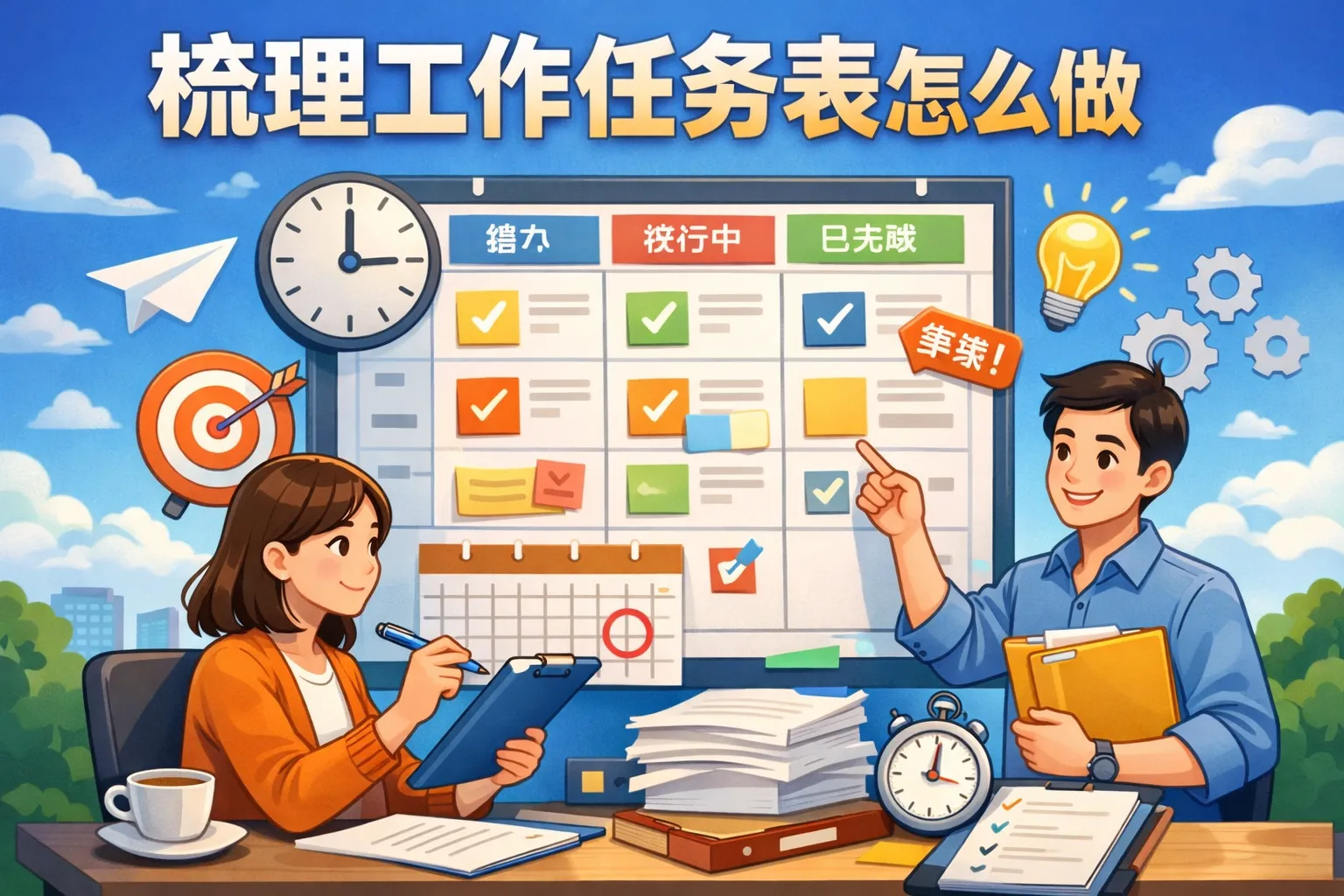 梳理工作任务表怎么做的