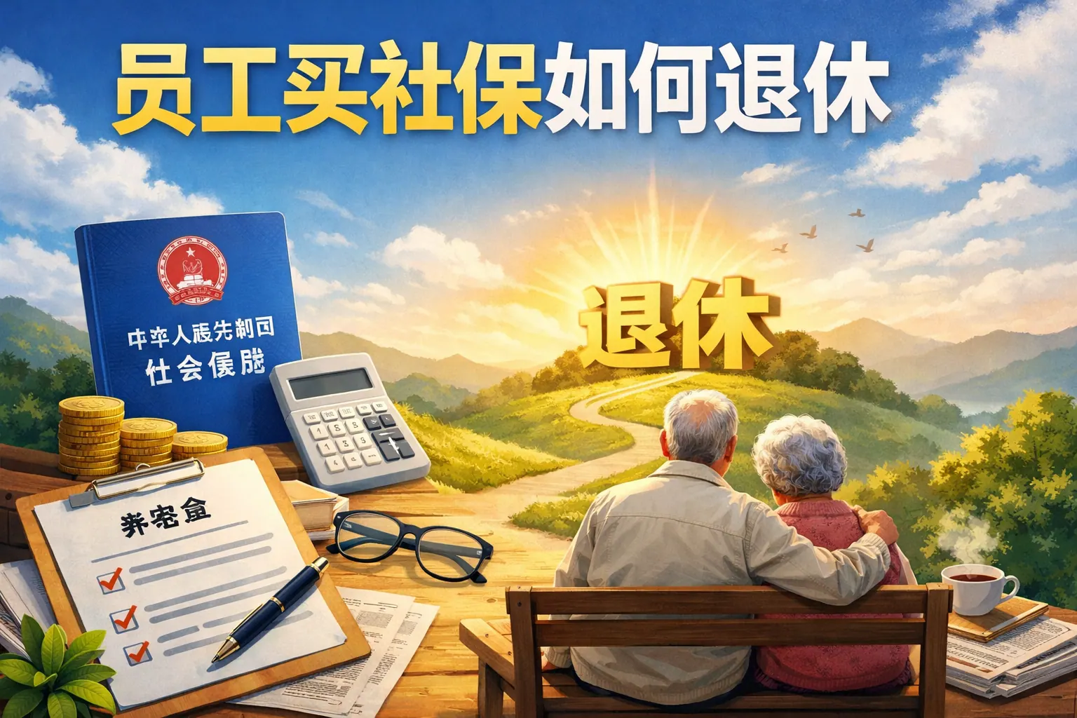 员工买社保如何退休