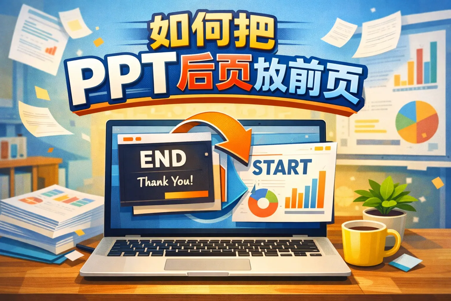 如何把ppt后页放前页