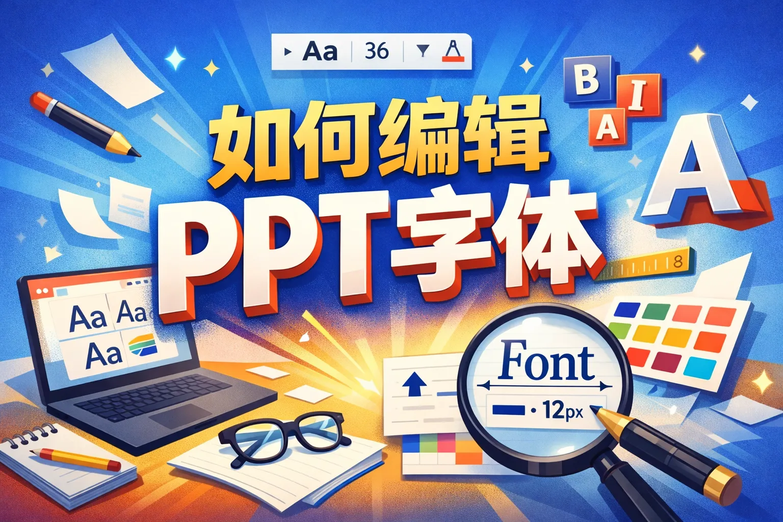 如何编辑ppt字体