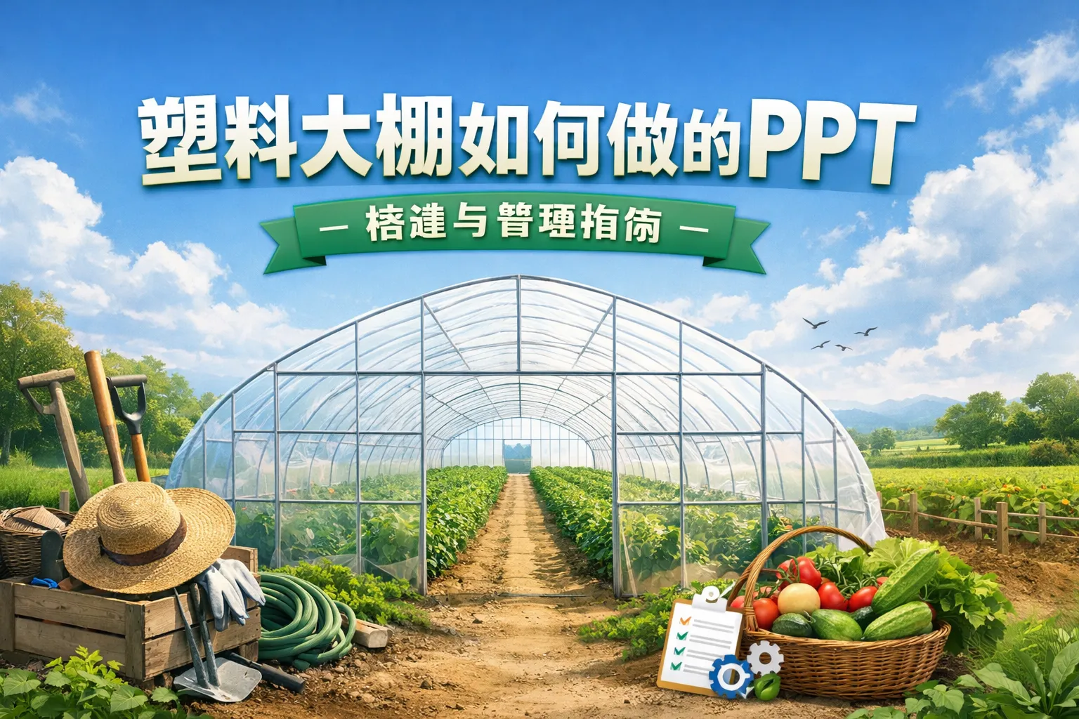 塑料大棚如何做的PPT