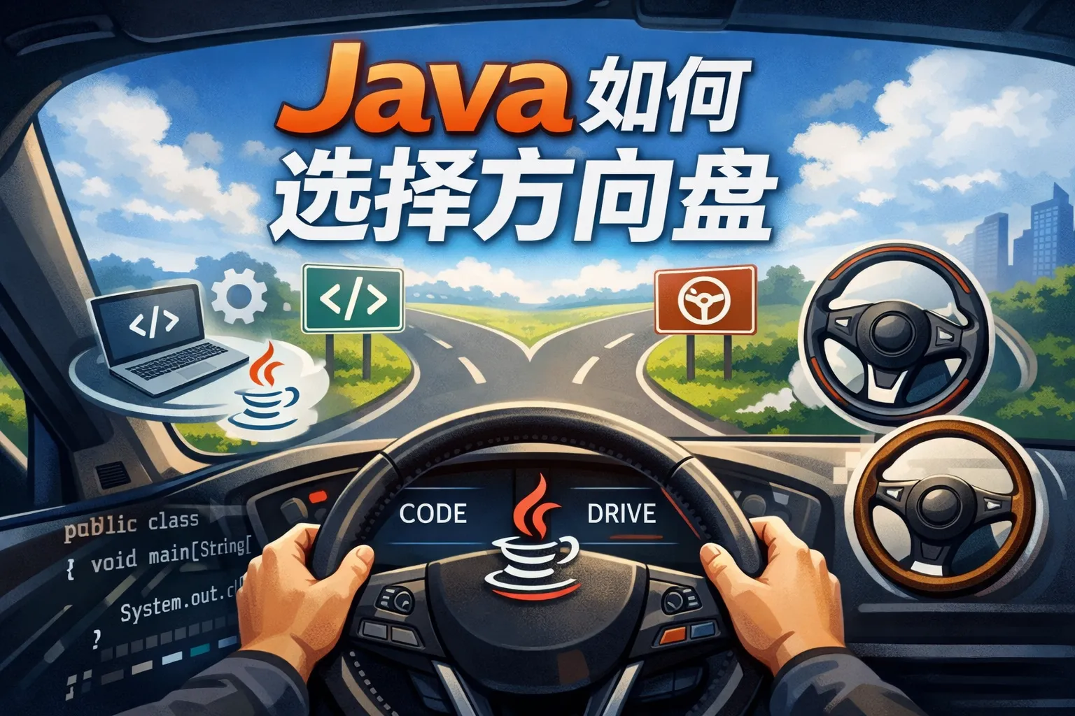 java如何选择方向盘