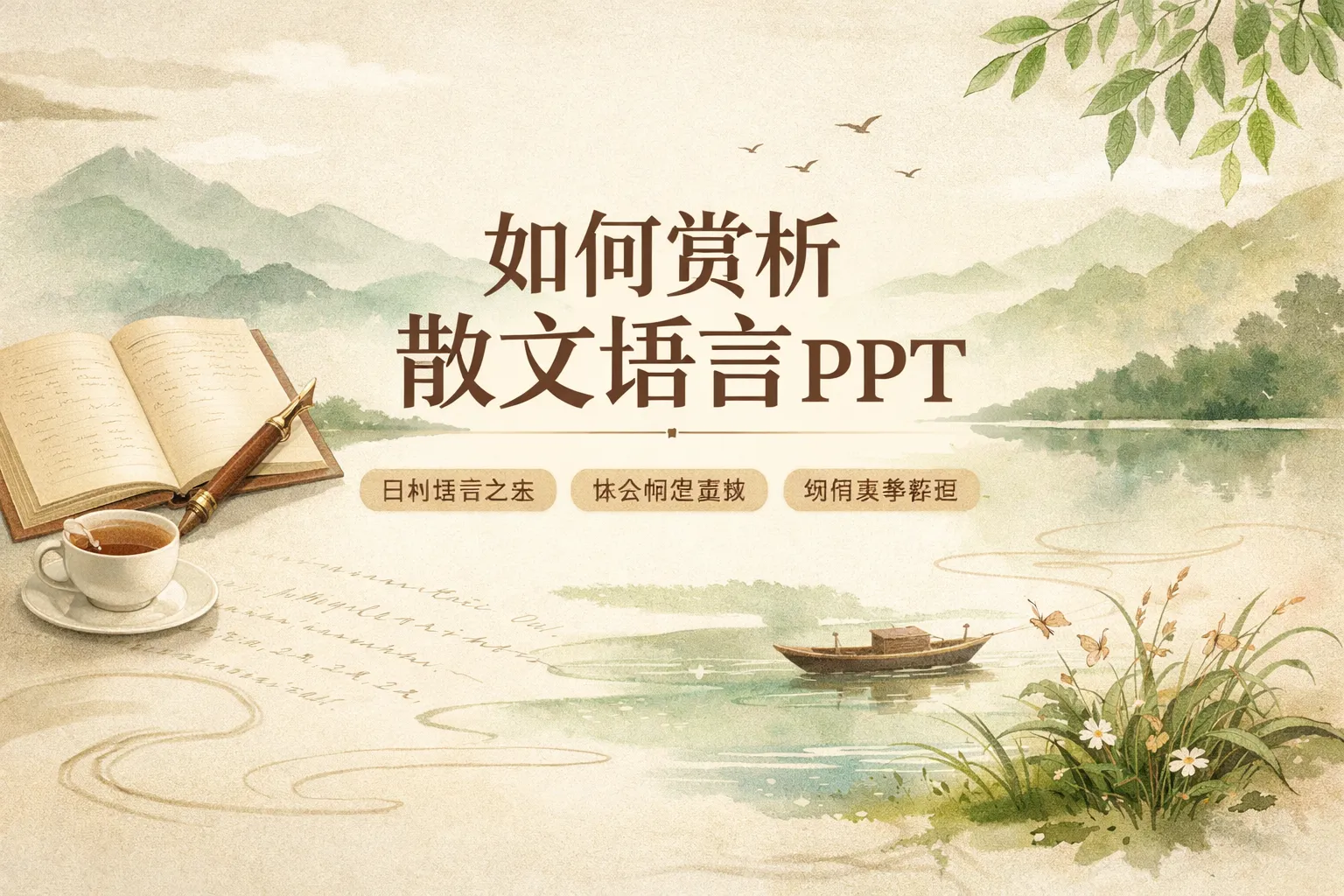 如何赏析散文语言ppt