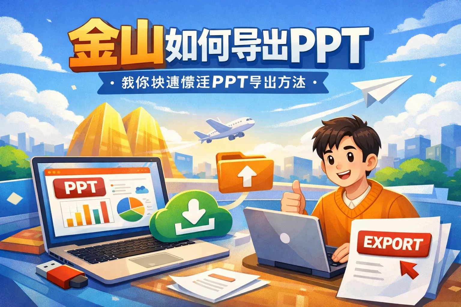 金山如何导出ppt