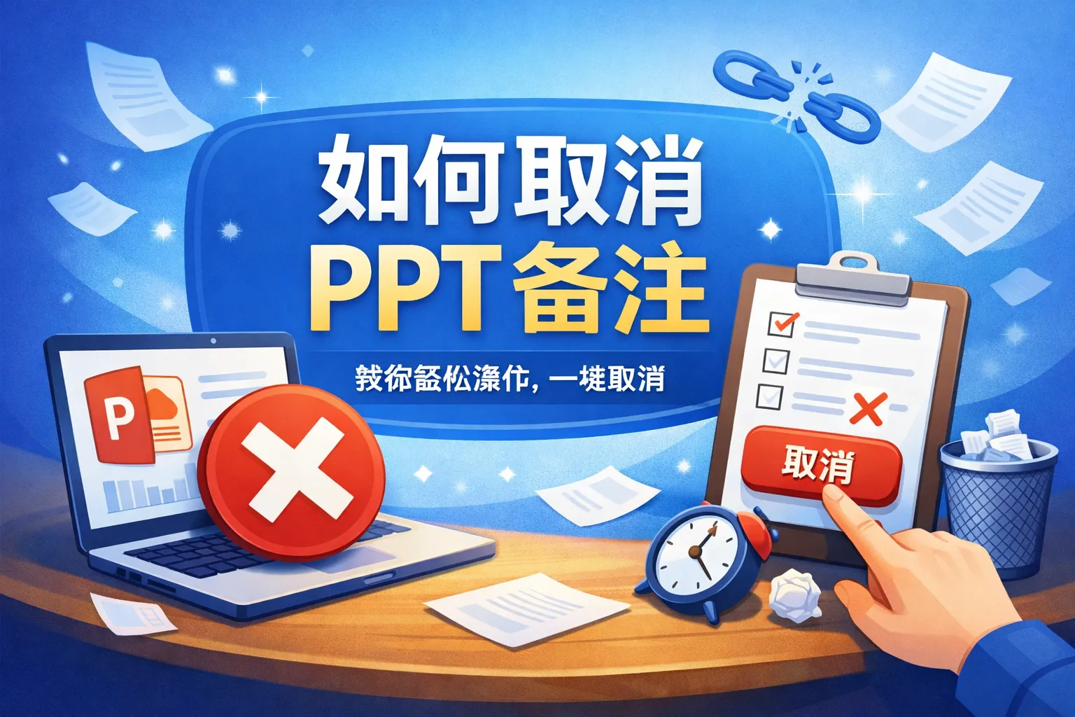ppt备注如何取消