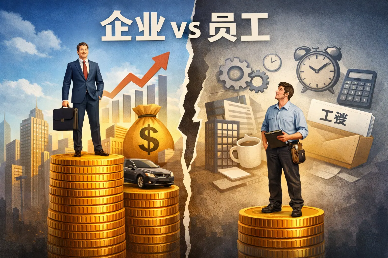 企业与员工工资的区别是什么