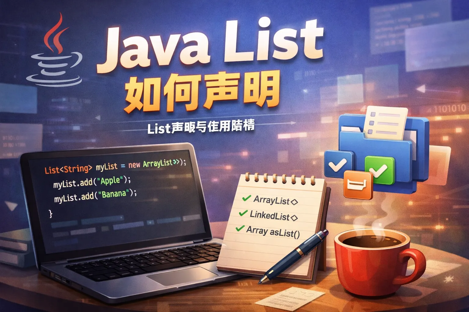 java list如何声明