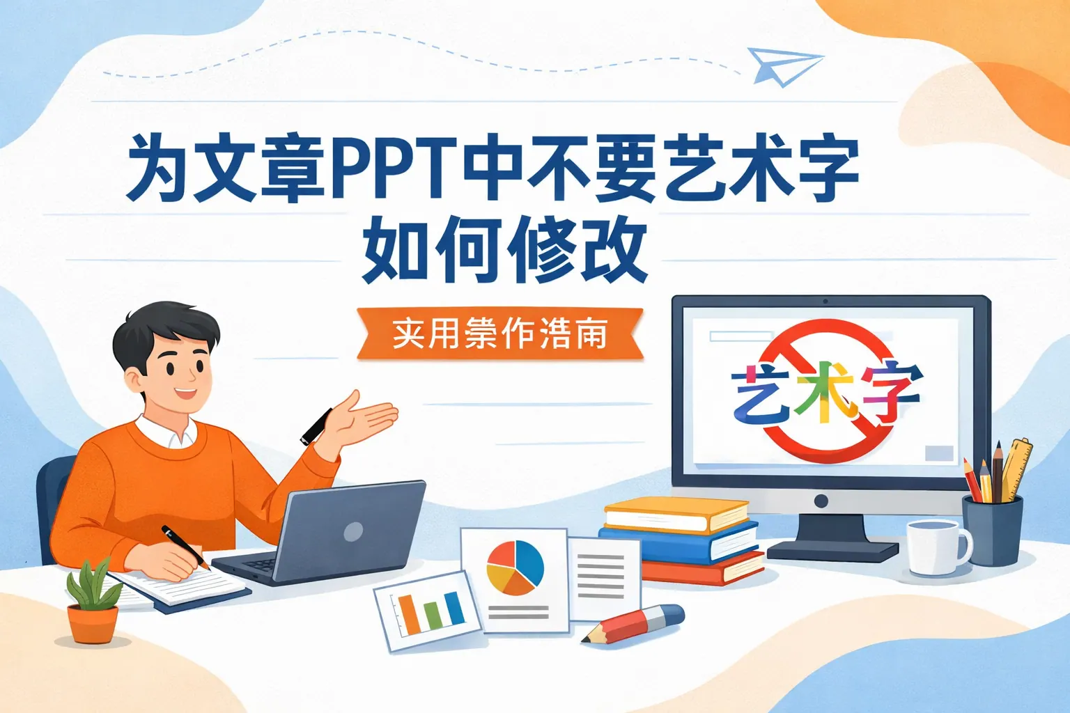 ppt中不要艺术字如何修改