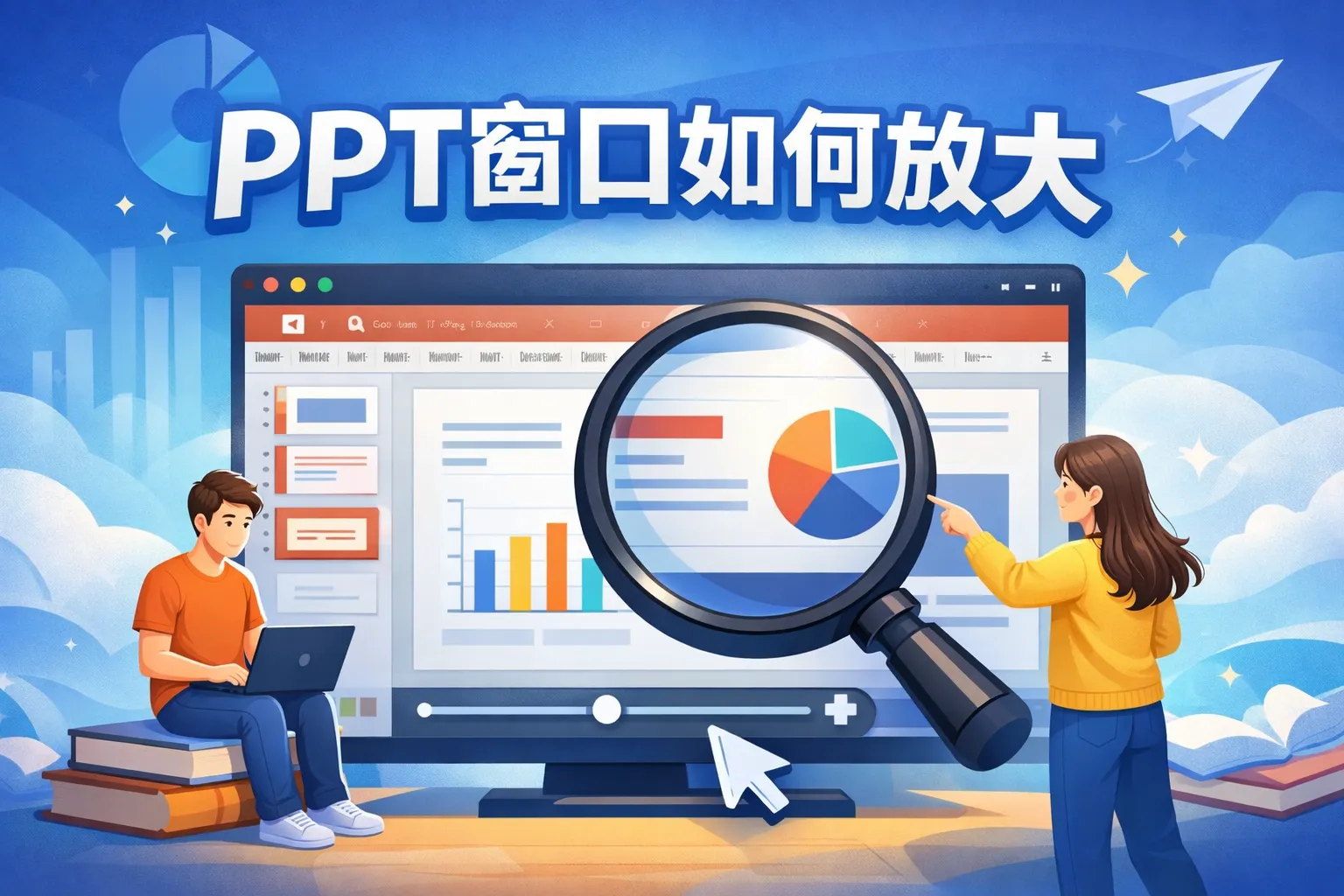 ppt窗口如何放大