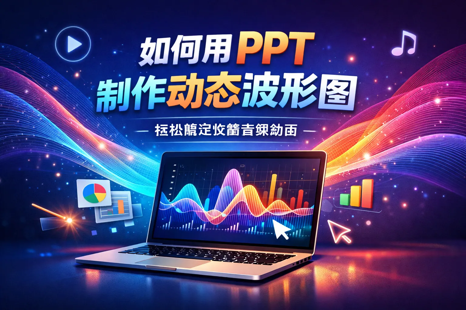 如何用ppt制作动态波形图