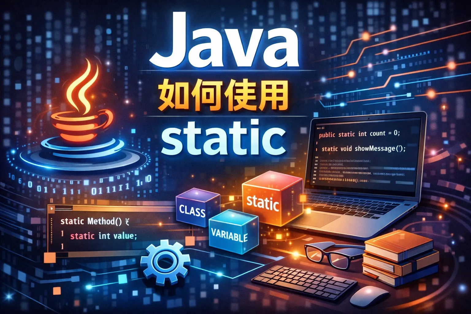 java 如何使用static