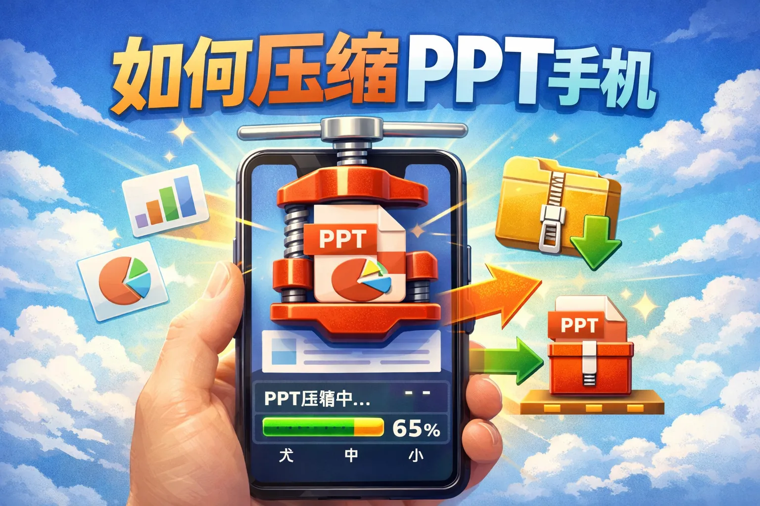 如何压缩ppt手机