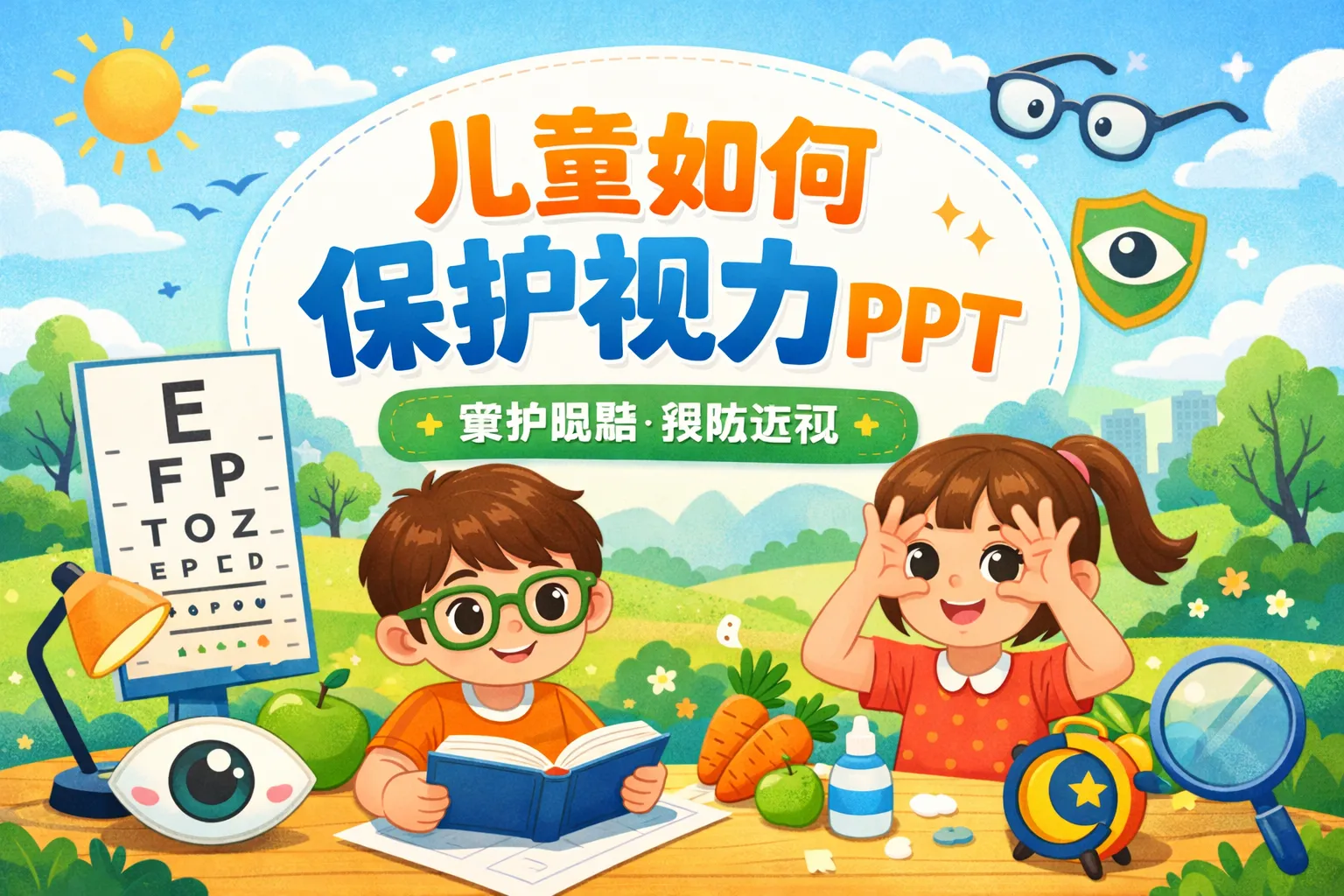 儿童如何保护视力ppt