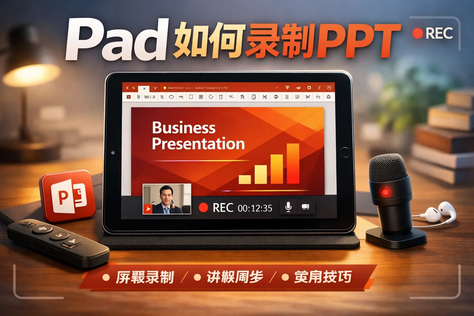 pad如何录制ppt