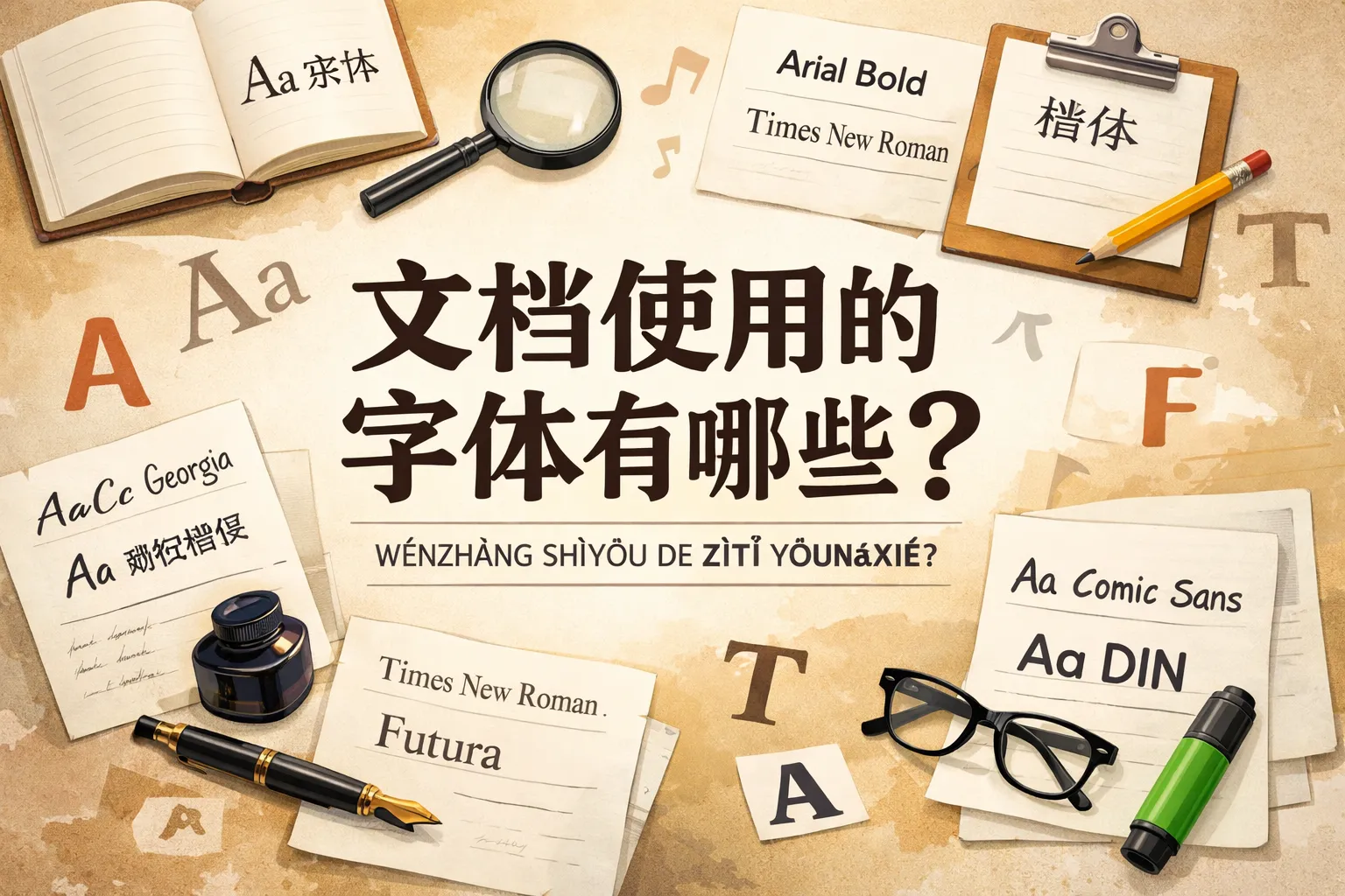 文档使用的字体有哪些