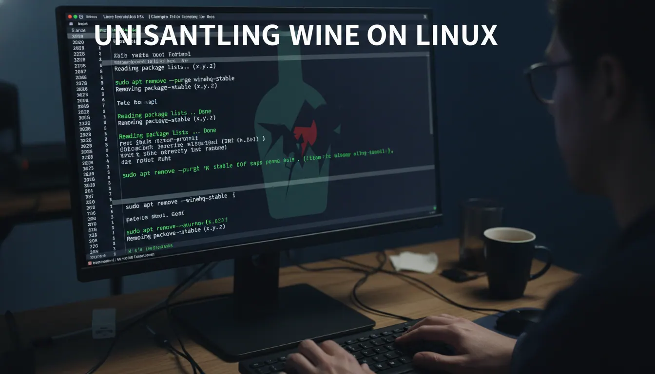 linux 如何卸载wine