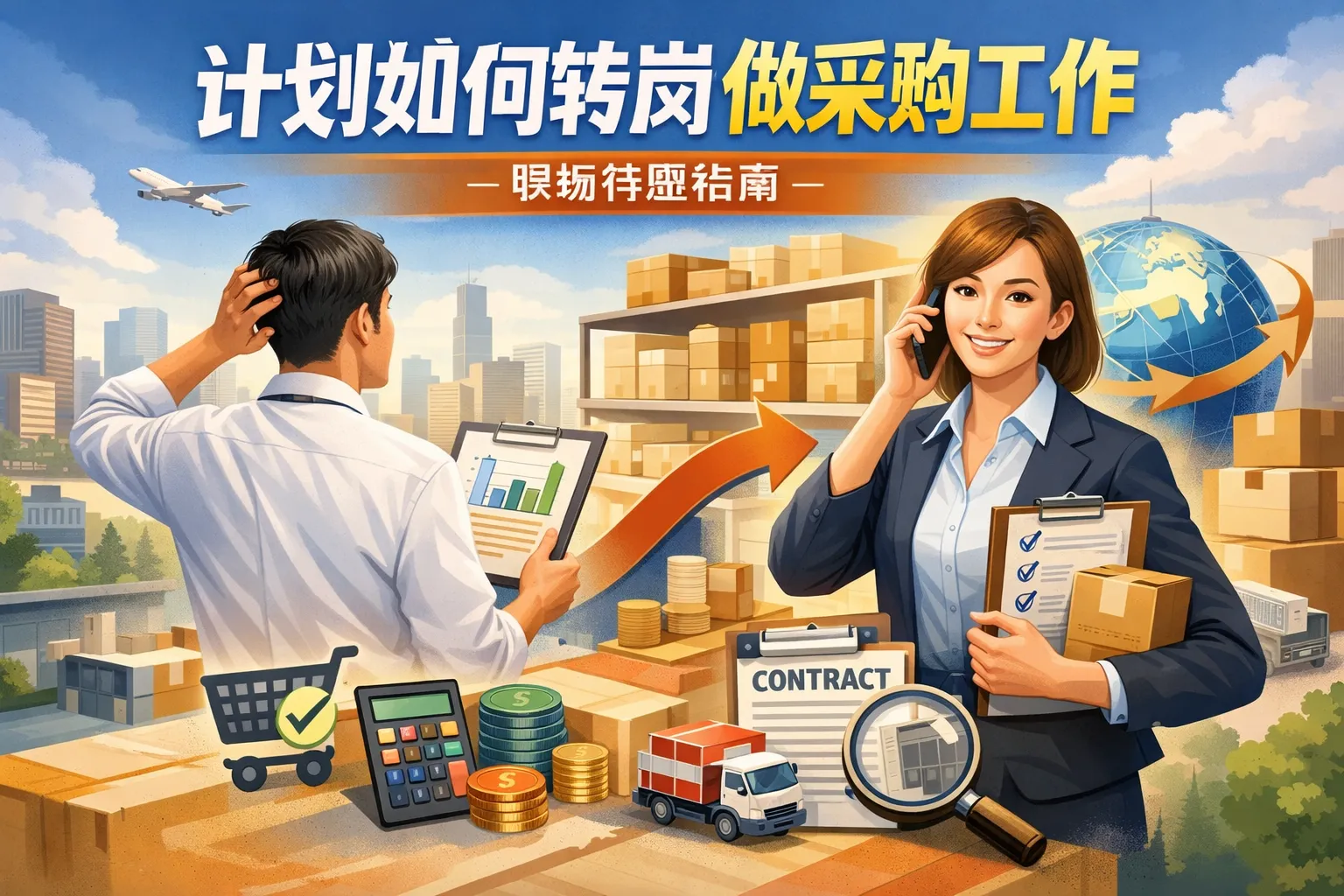 计划如何转岗做采购工作