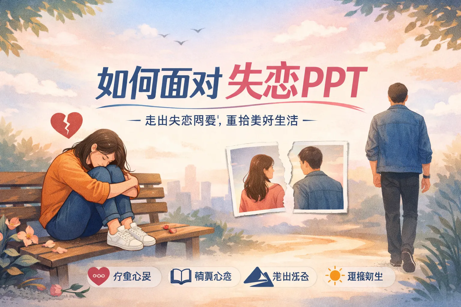 如何面对失恋ppt