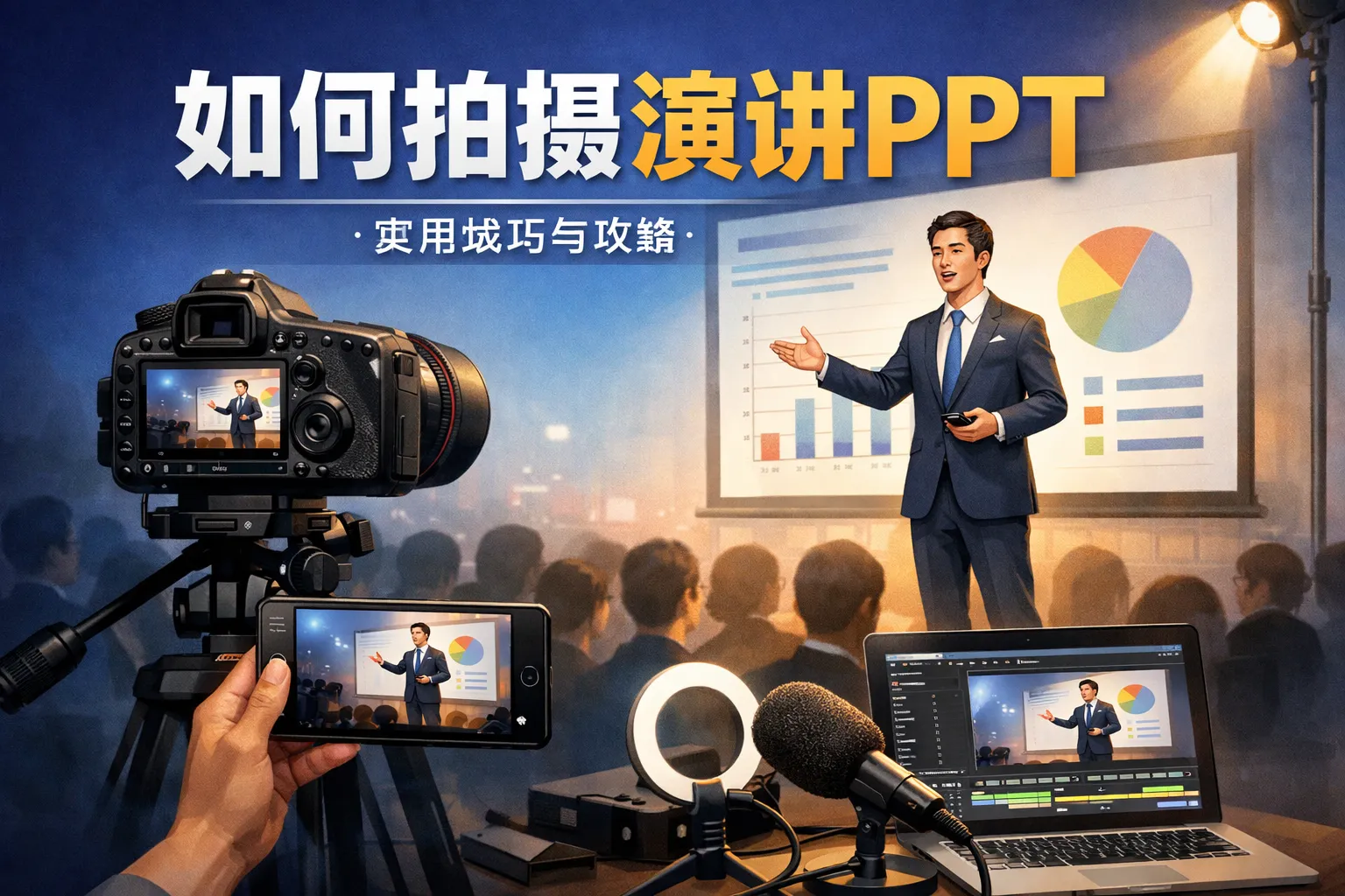 如何拍摄演讲ppt