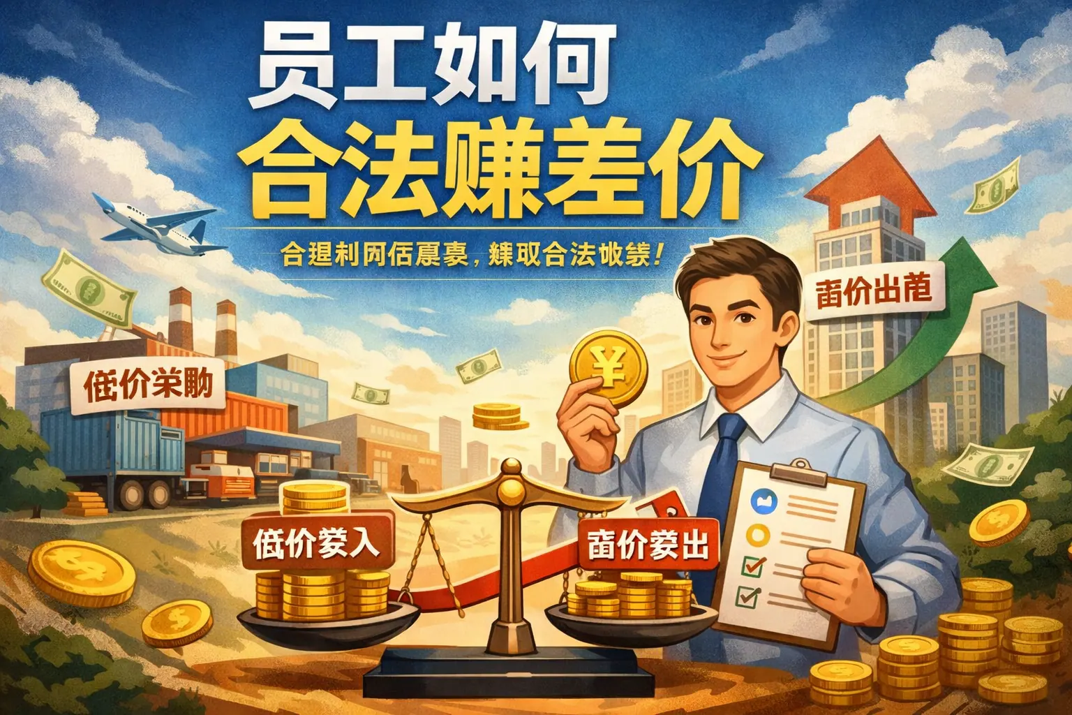 员工如何合法赚差价