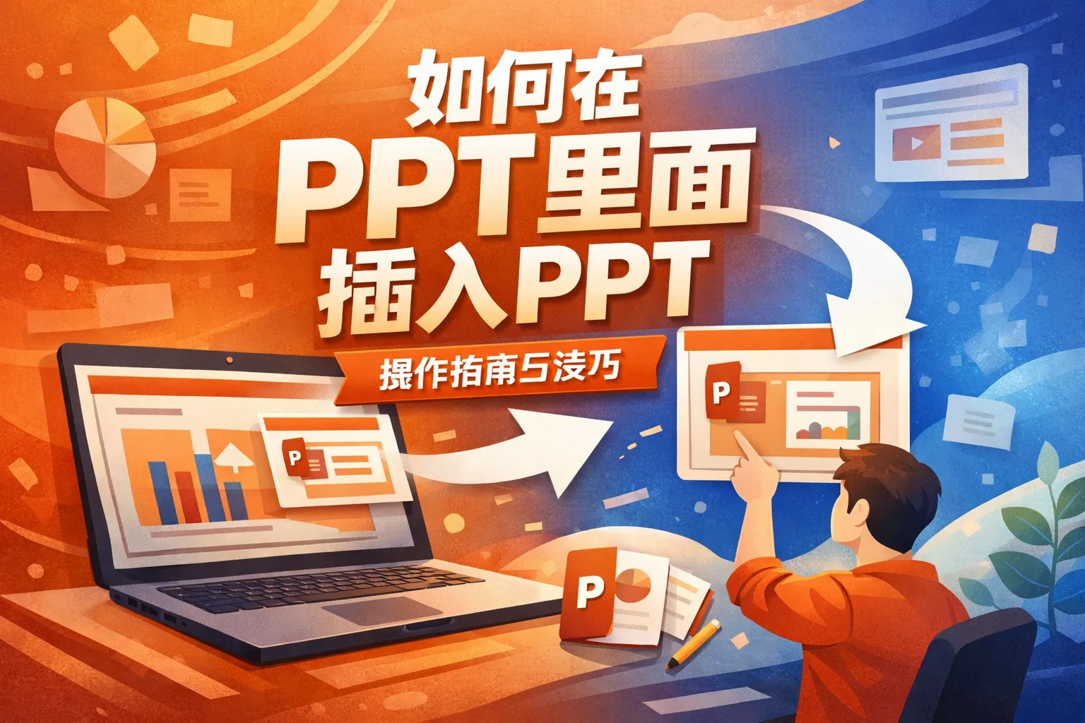 如何在ppt里面插入ppt