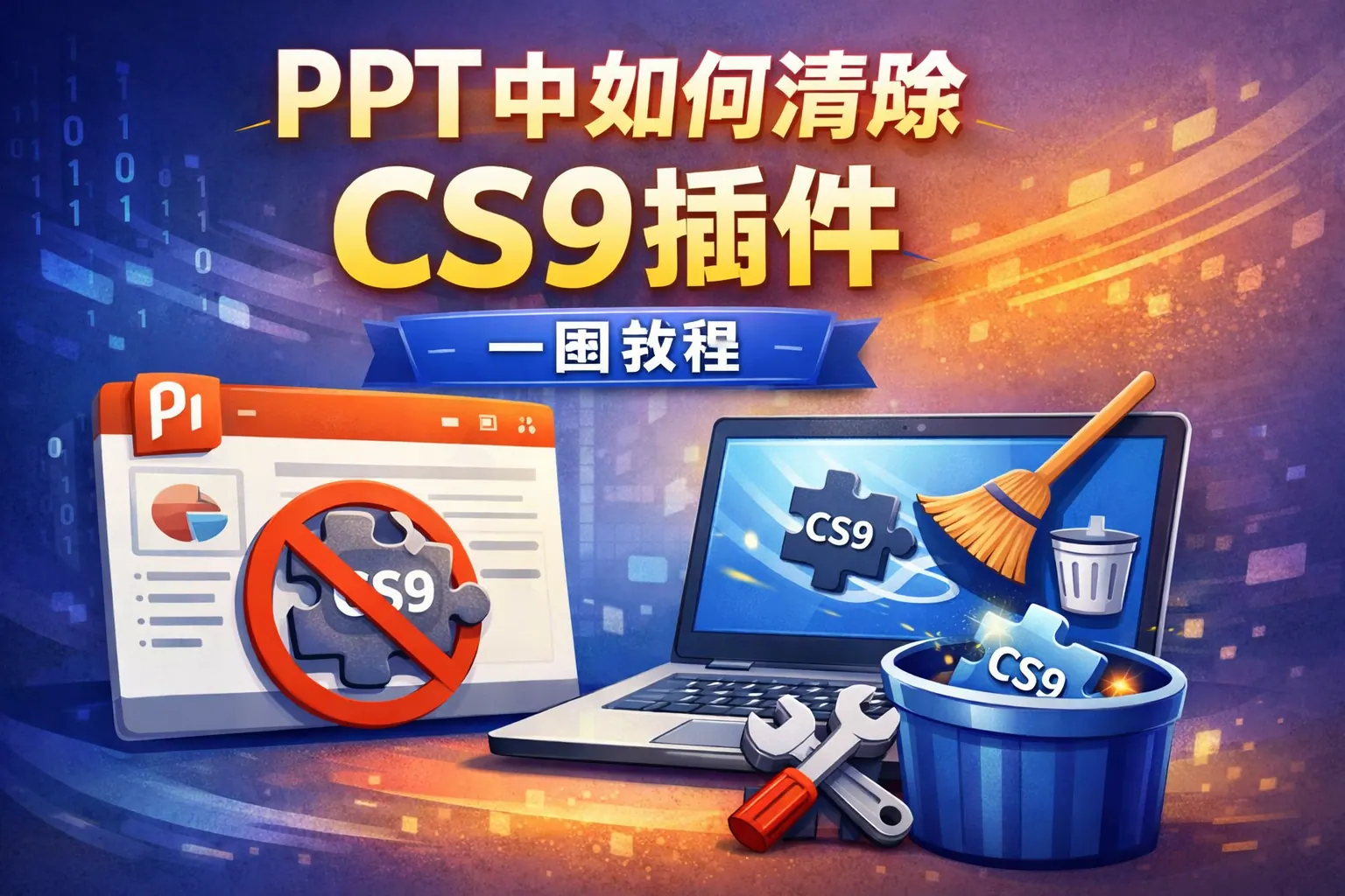 ppt中如何清除cs9插件