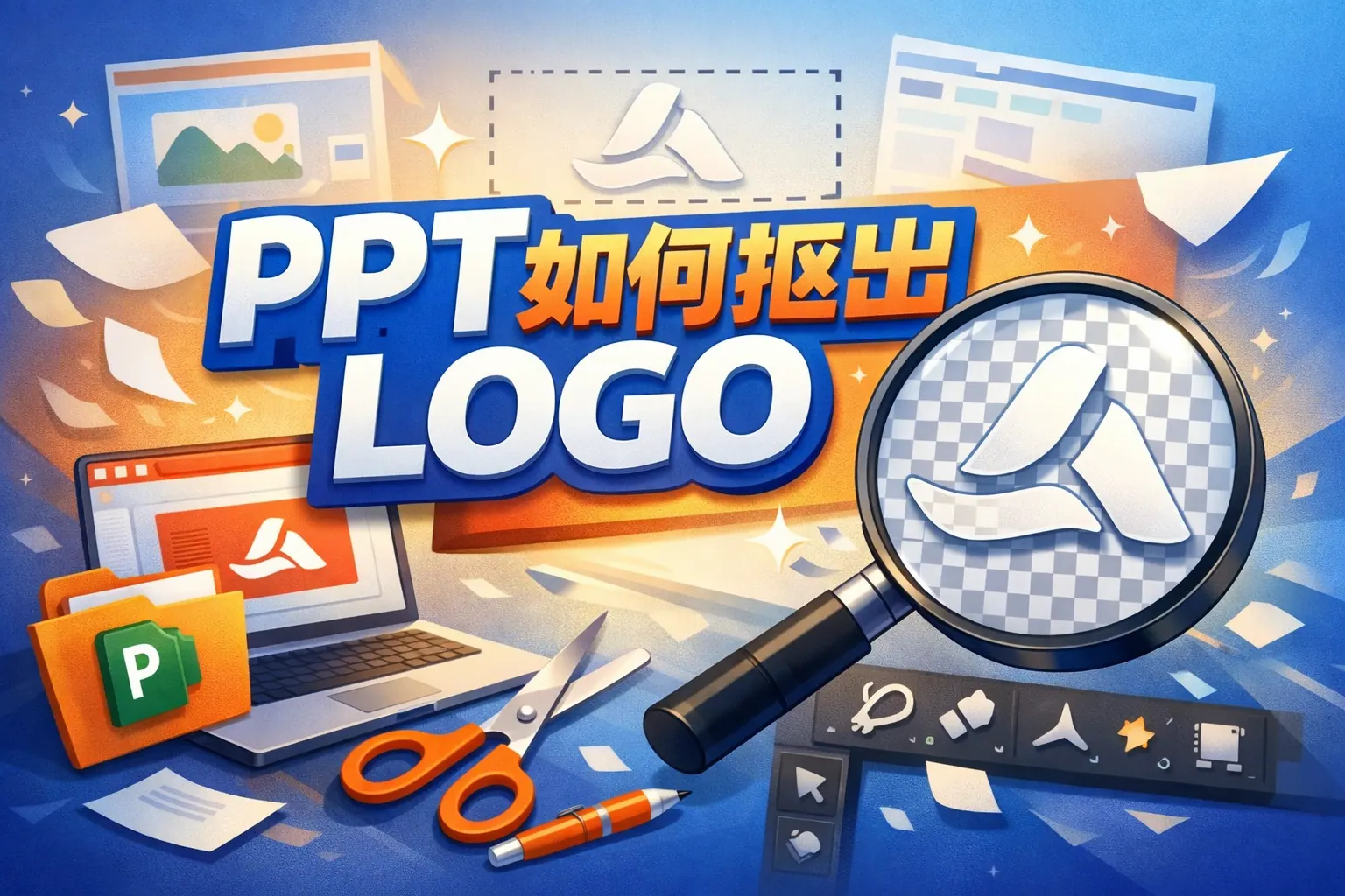 ppt如何抠出logo