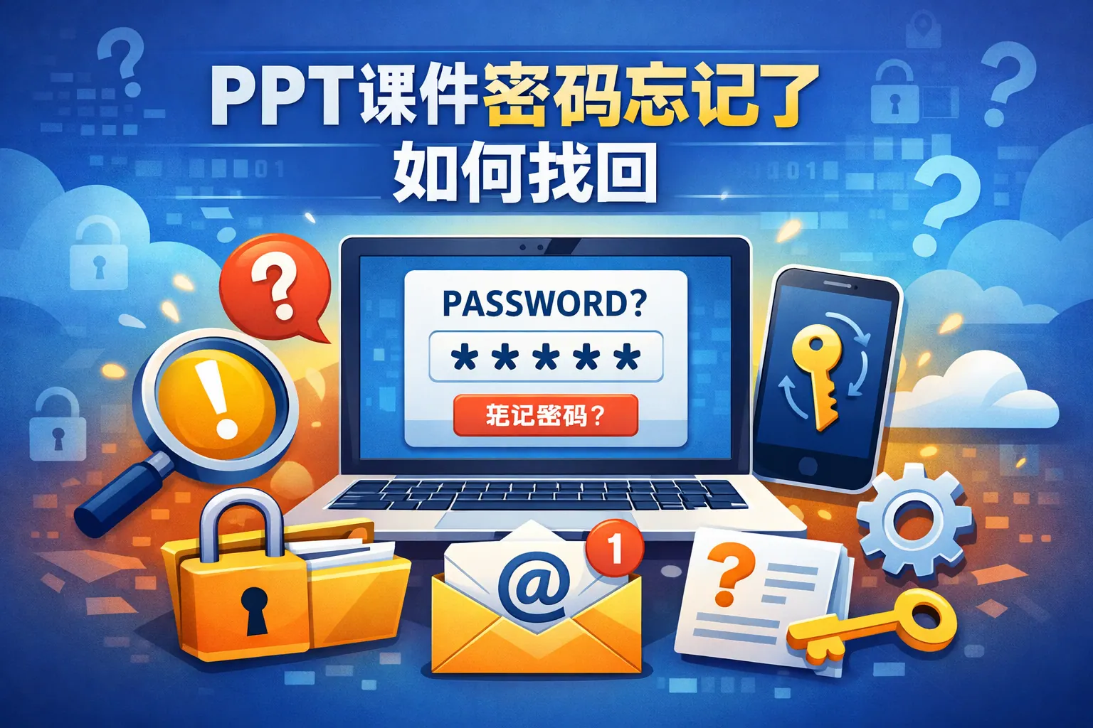 ppt课件密码忘记了如何找回