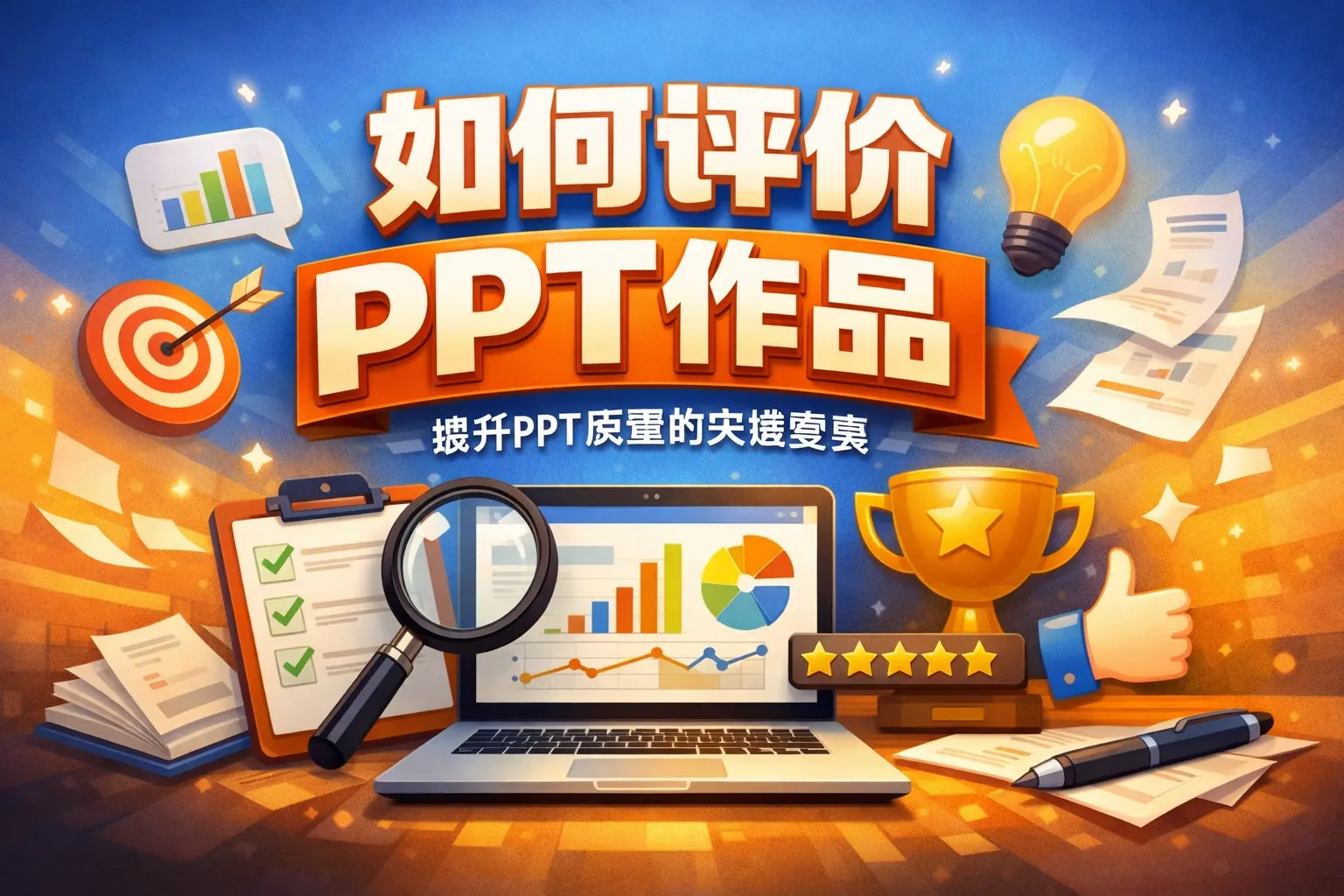 如何评价ppt作品