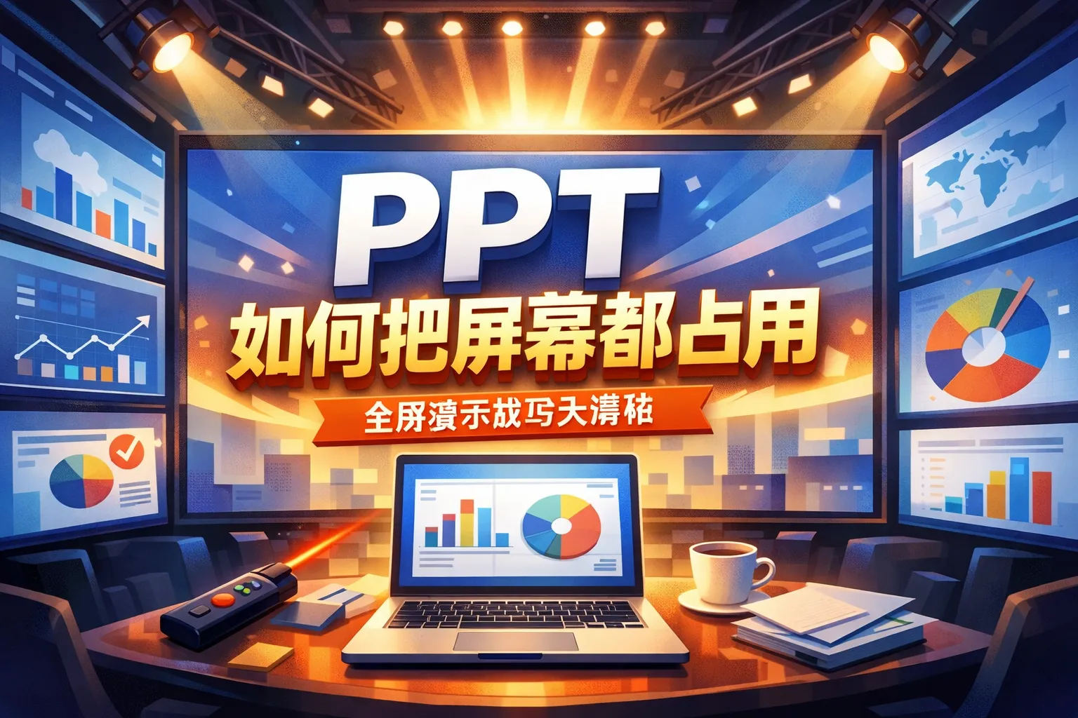 ppt如何把屏幕都占用