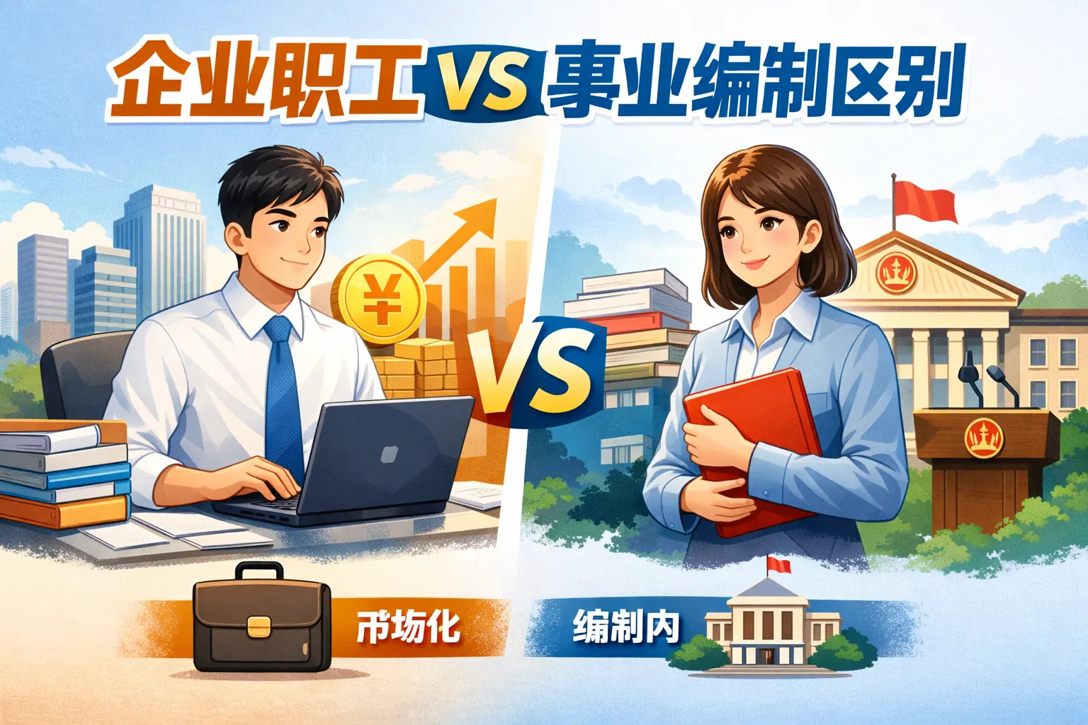 企业职工与事业编区别