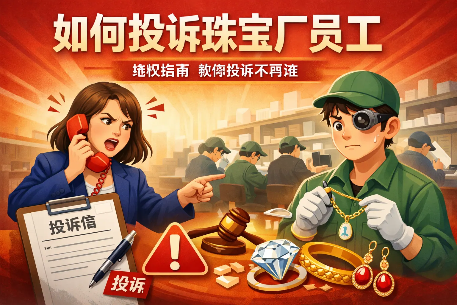 如何投诉珠宝厂员工