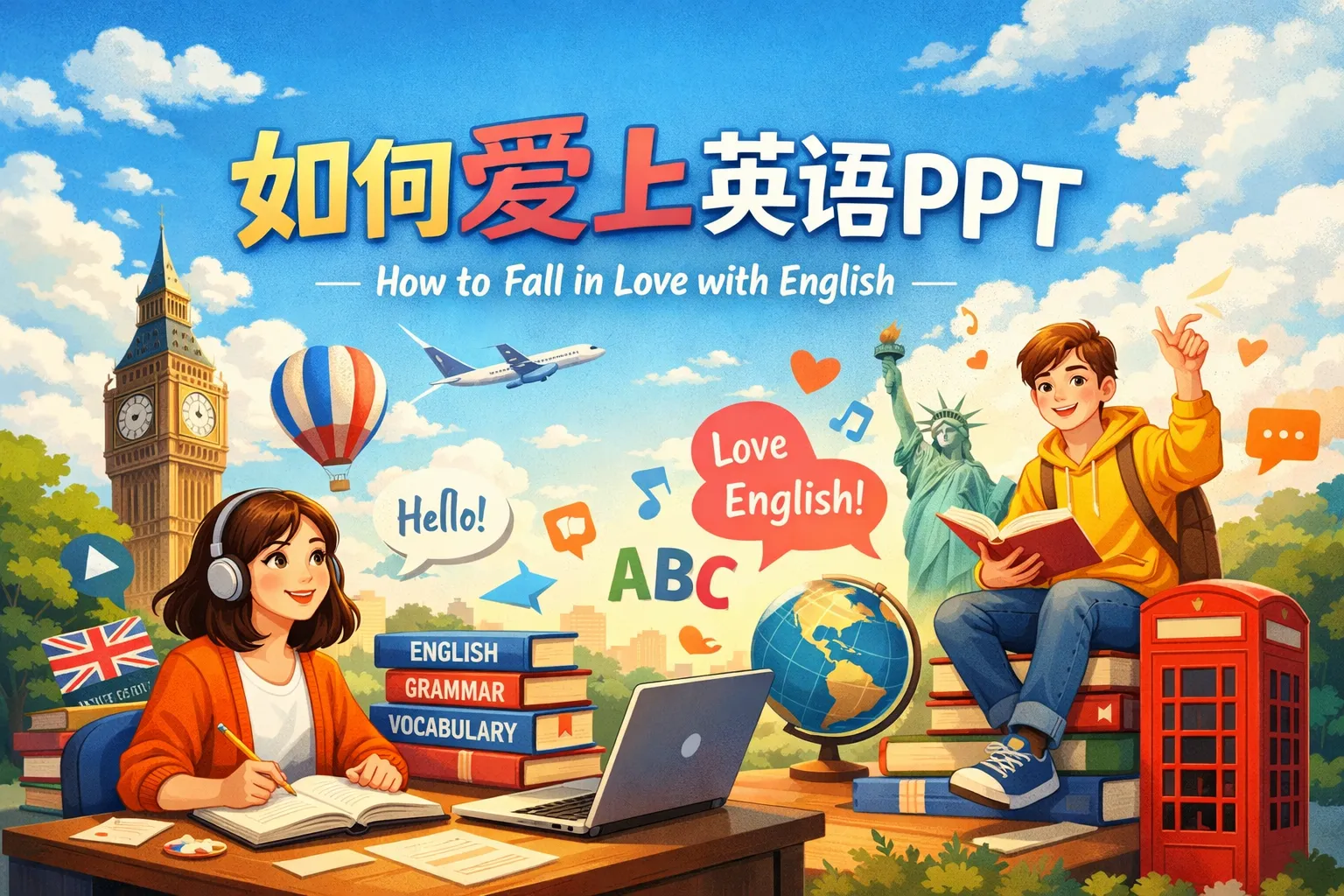 如何爱上英语ppt