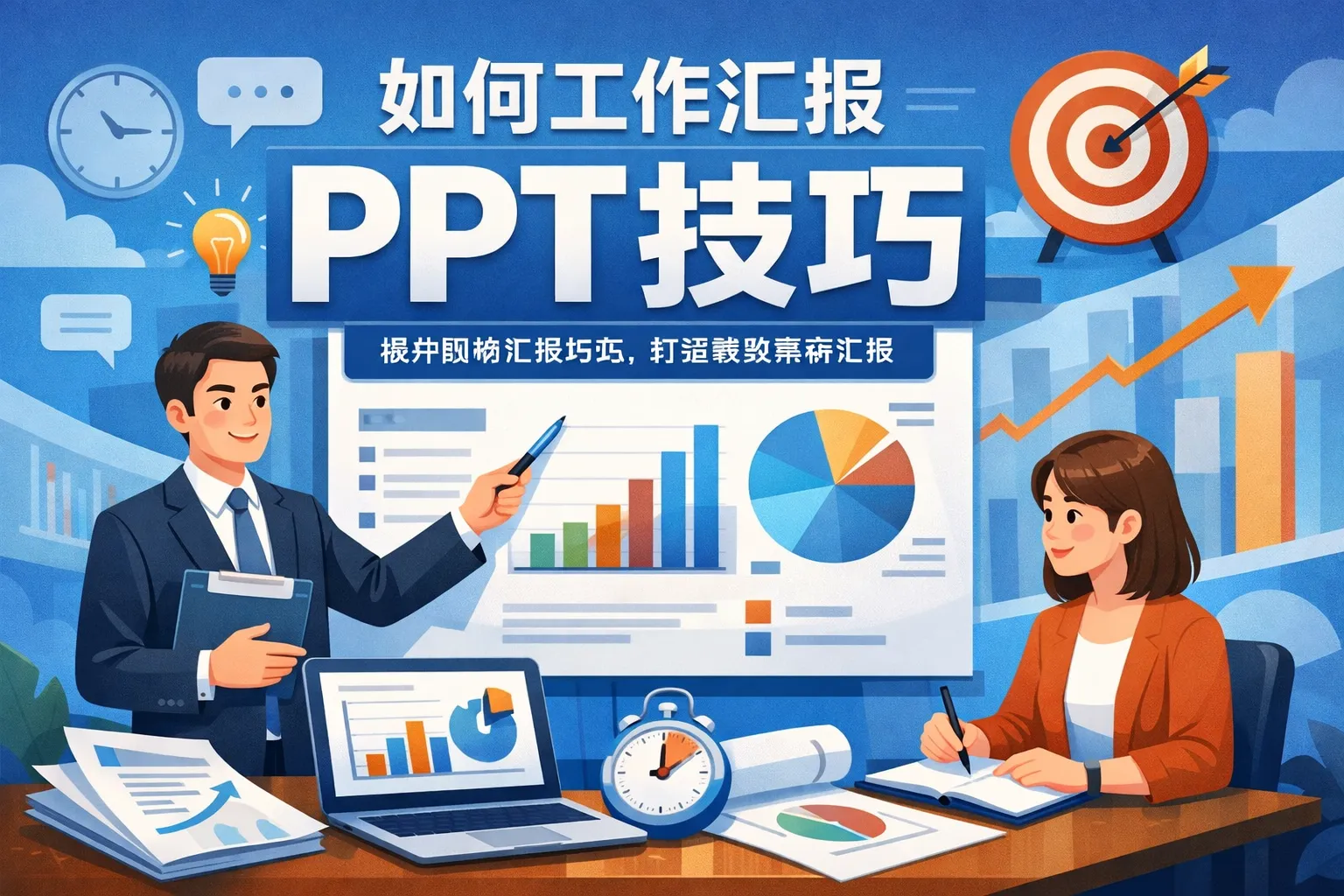 如何工作汇报ppt技巧