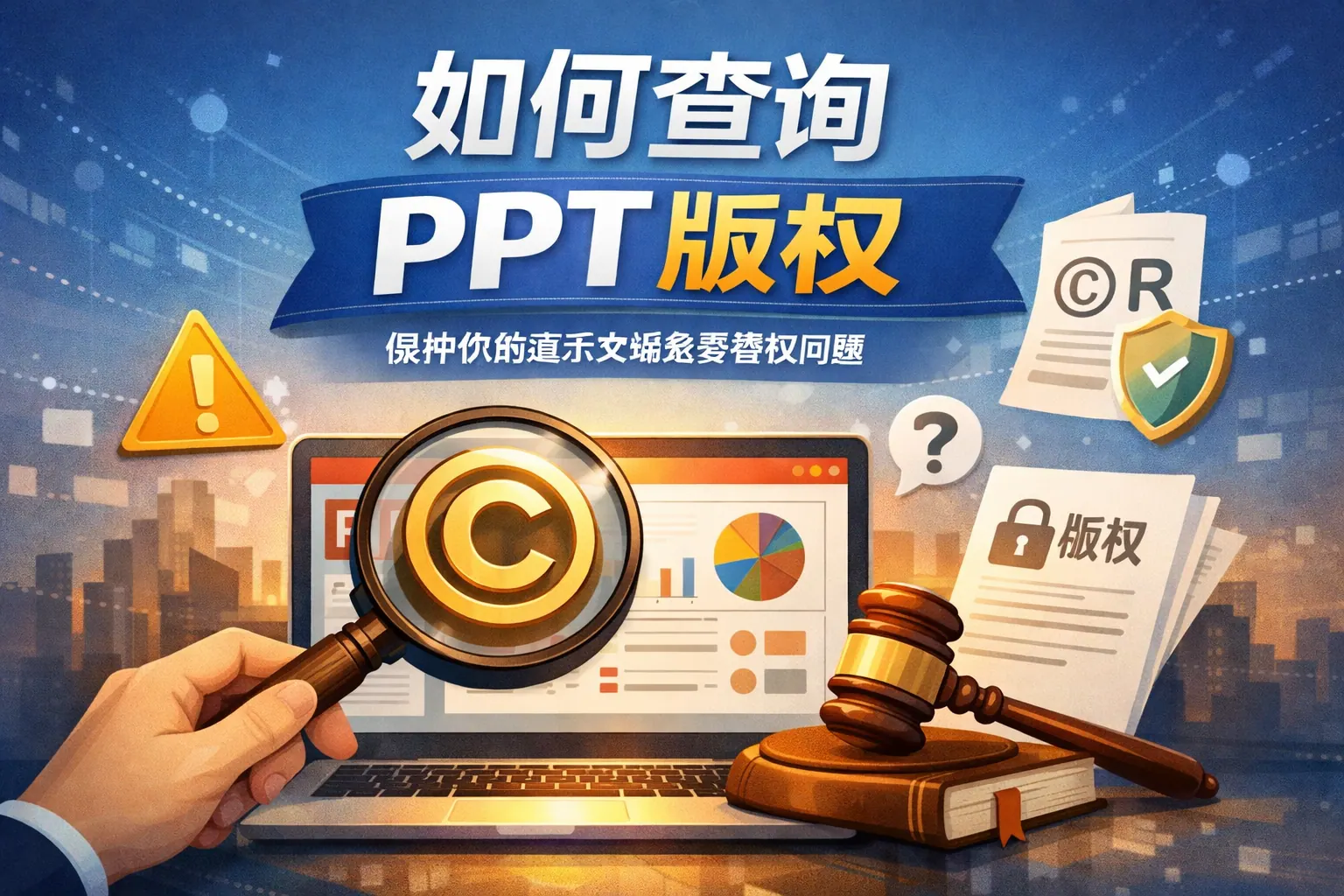 如何查询ppt版权