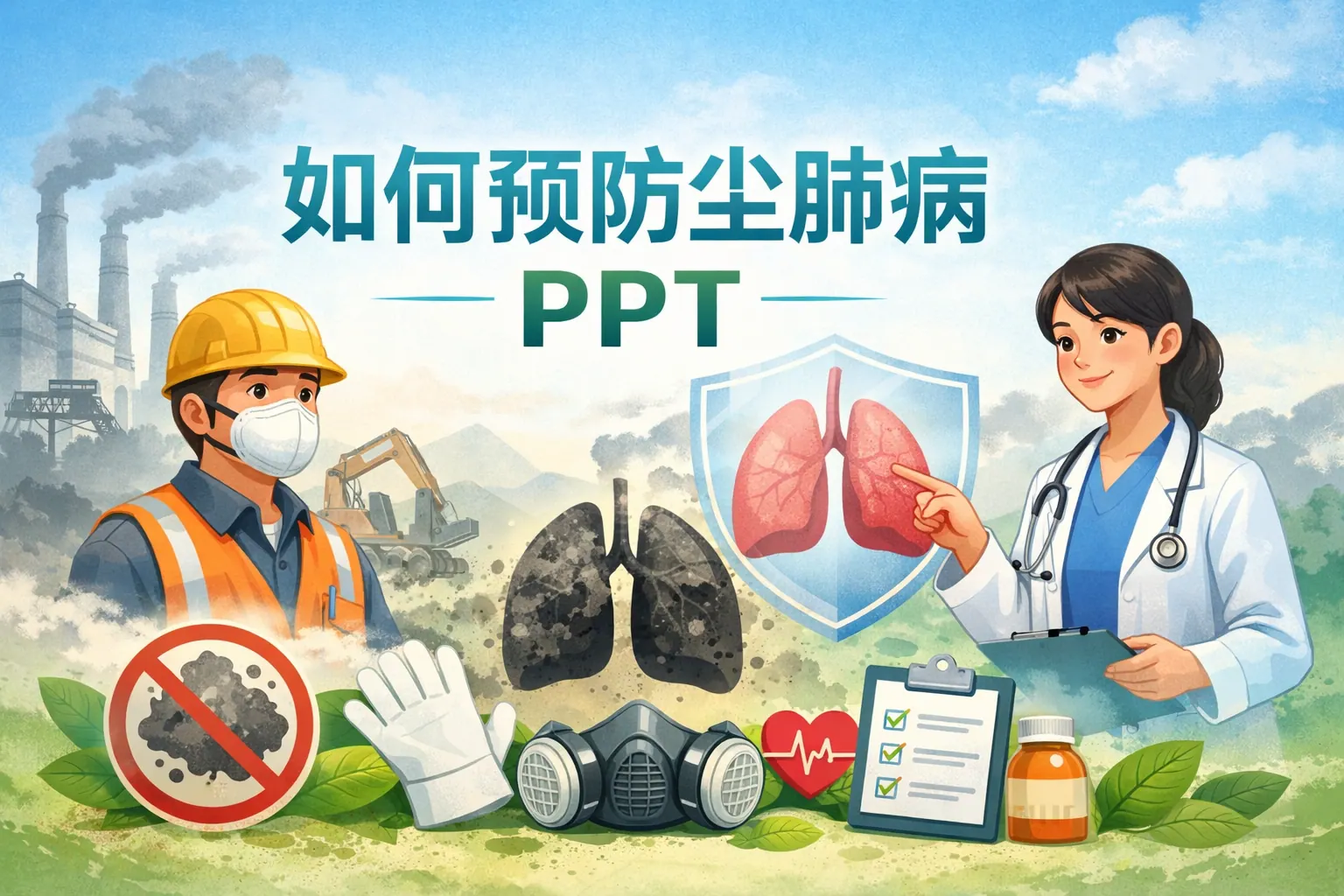 如何预防尘肺病的PPT