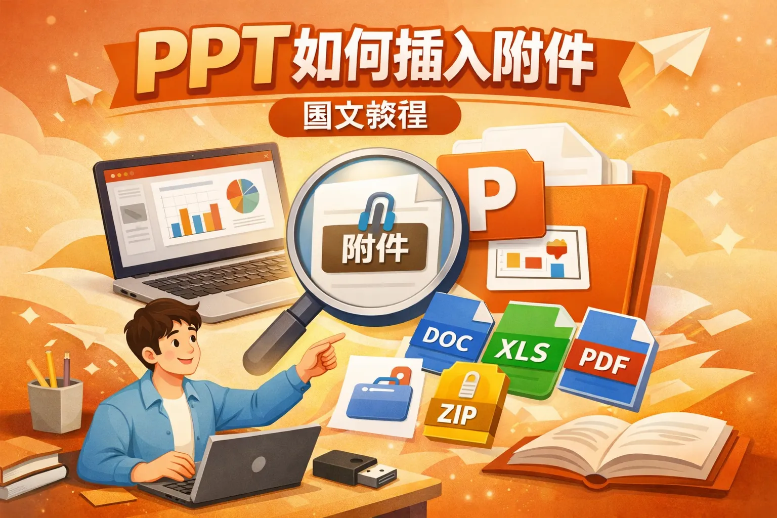 ppt 如何插入附件