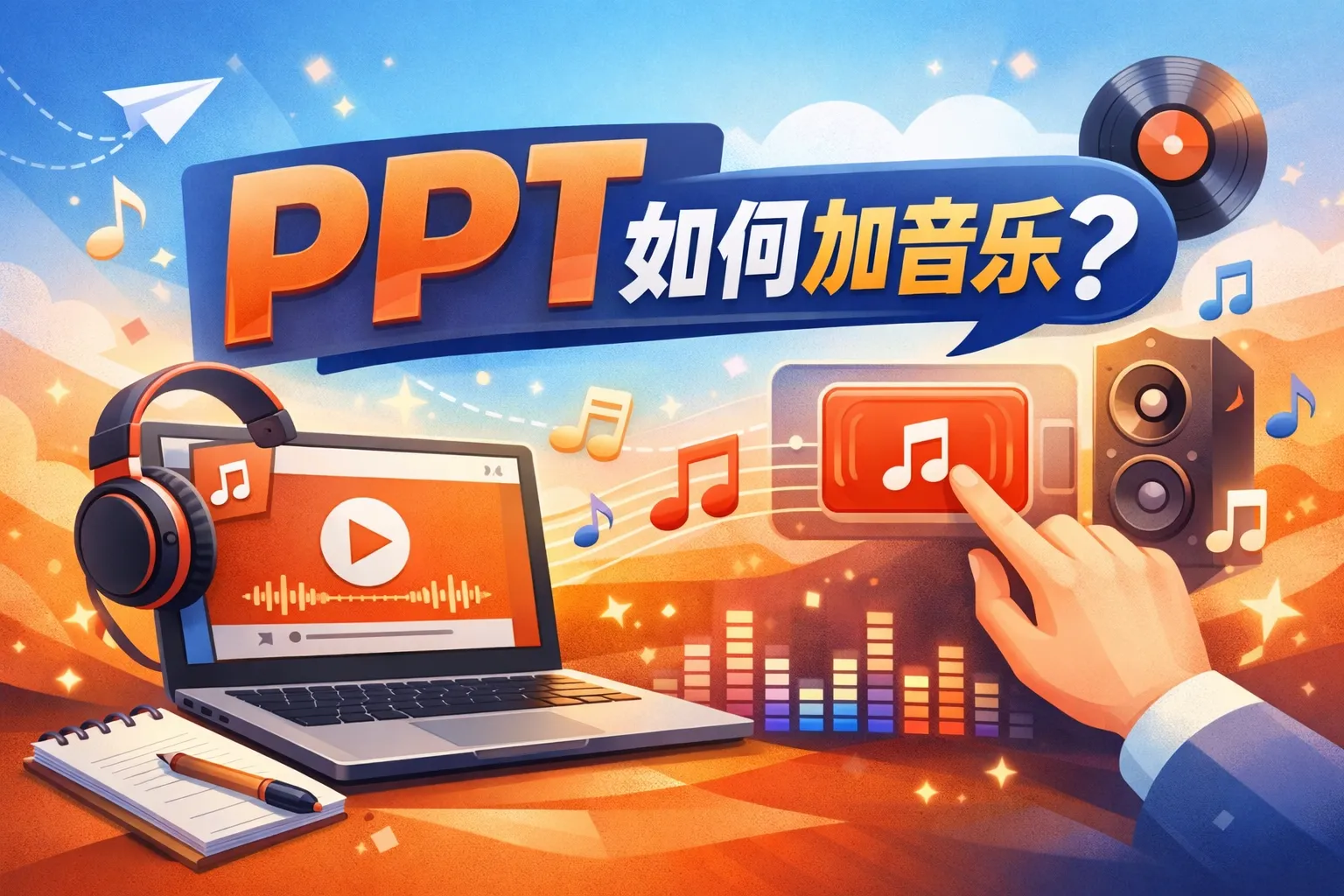 可画ppt如何加音乐