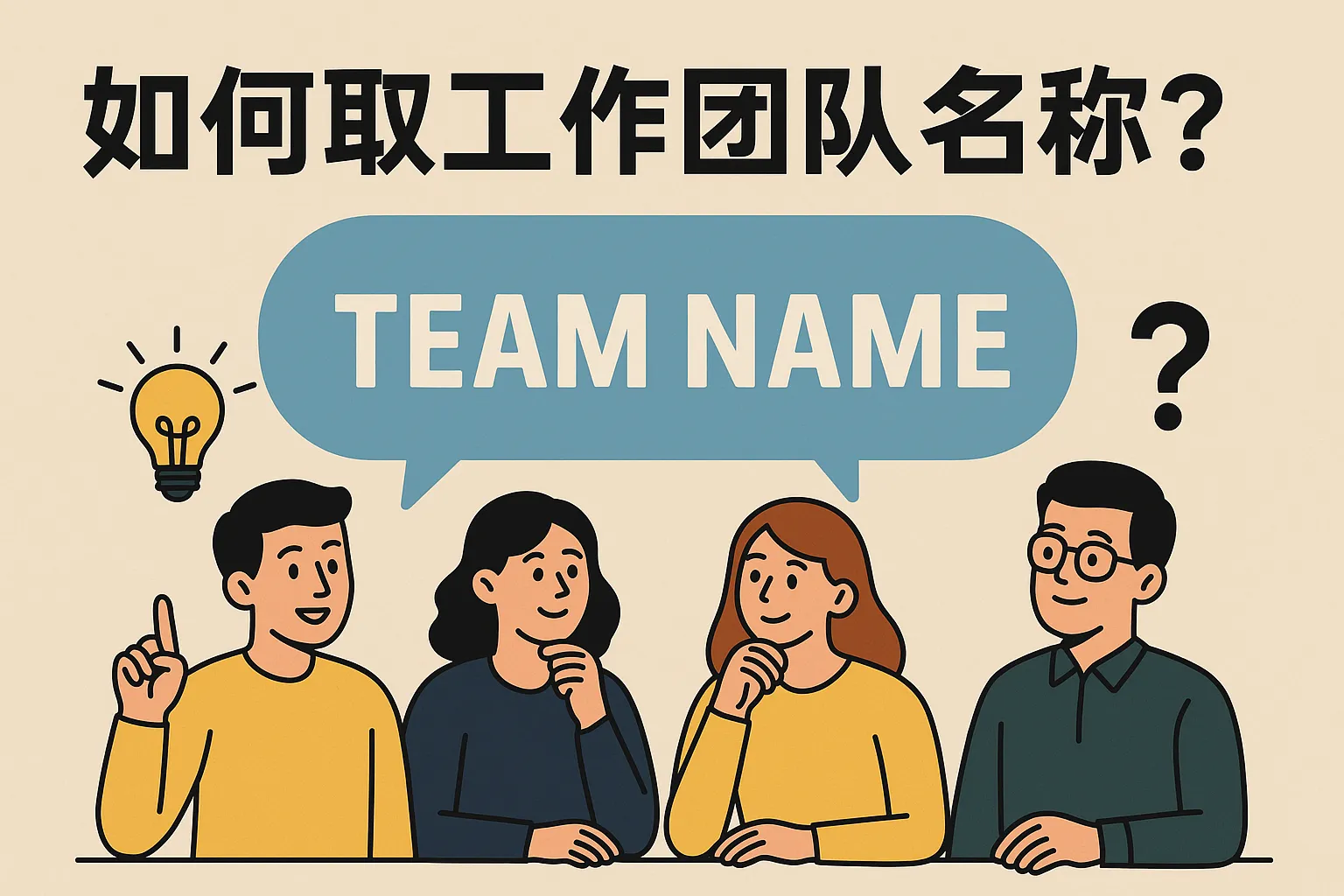 如何取工作团队名称