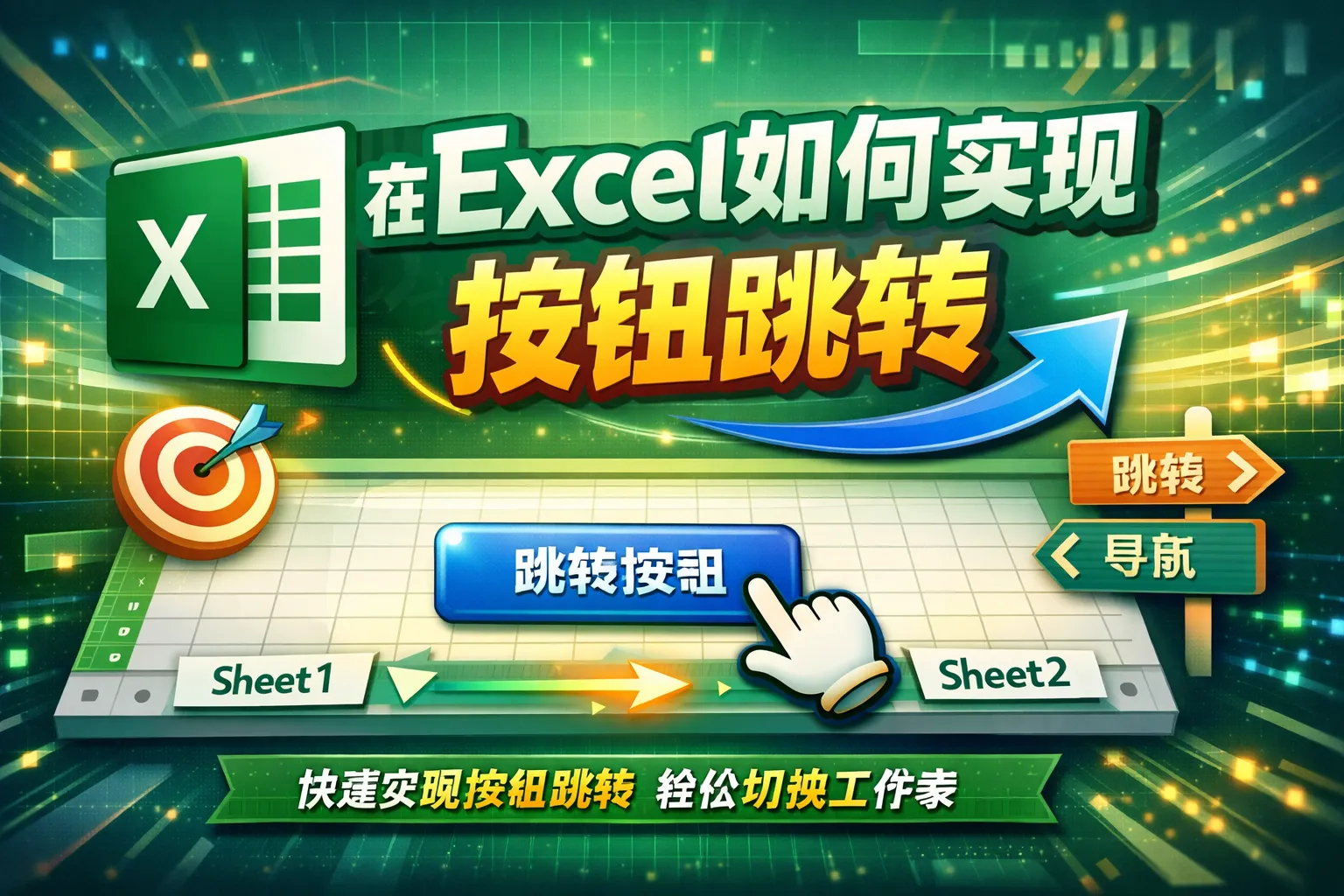 在excel如何实现按钮跳转
