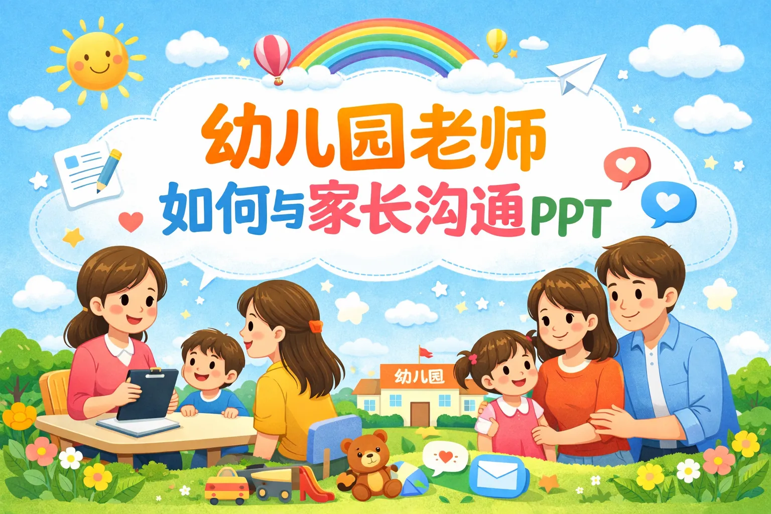 幼儿园老师如何与家长沟通ppt