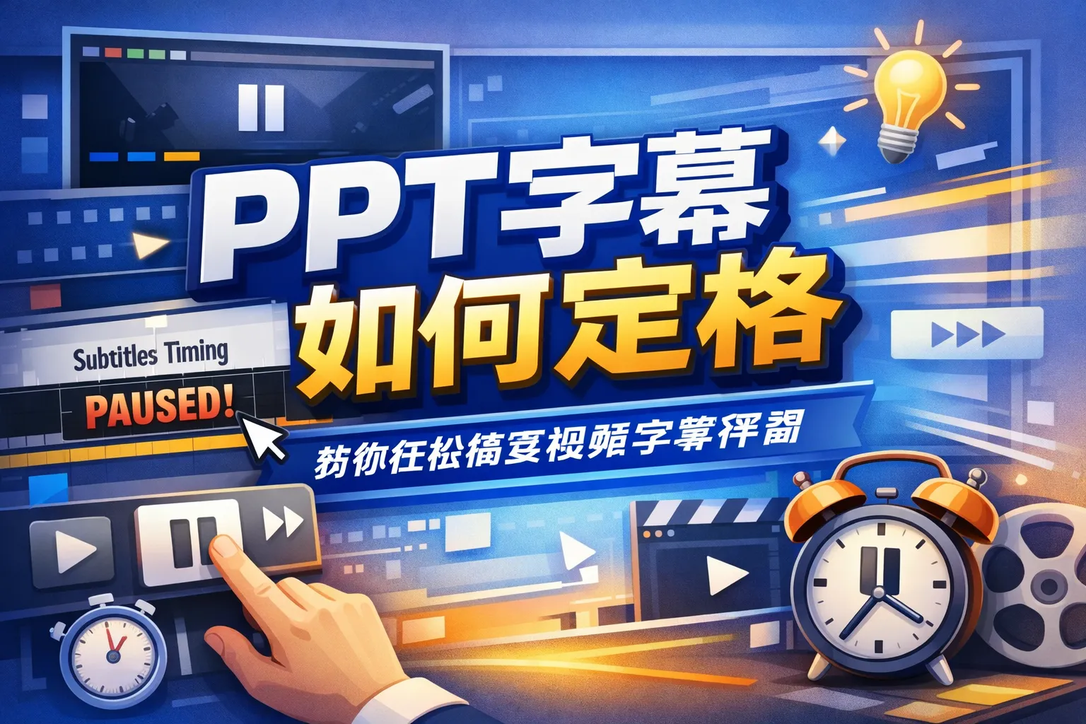 ppt字幕如何定格