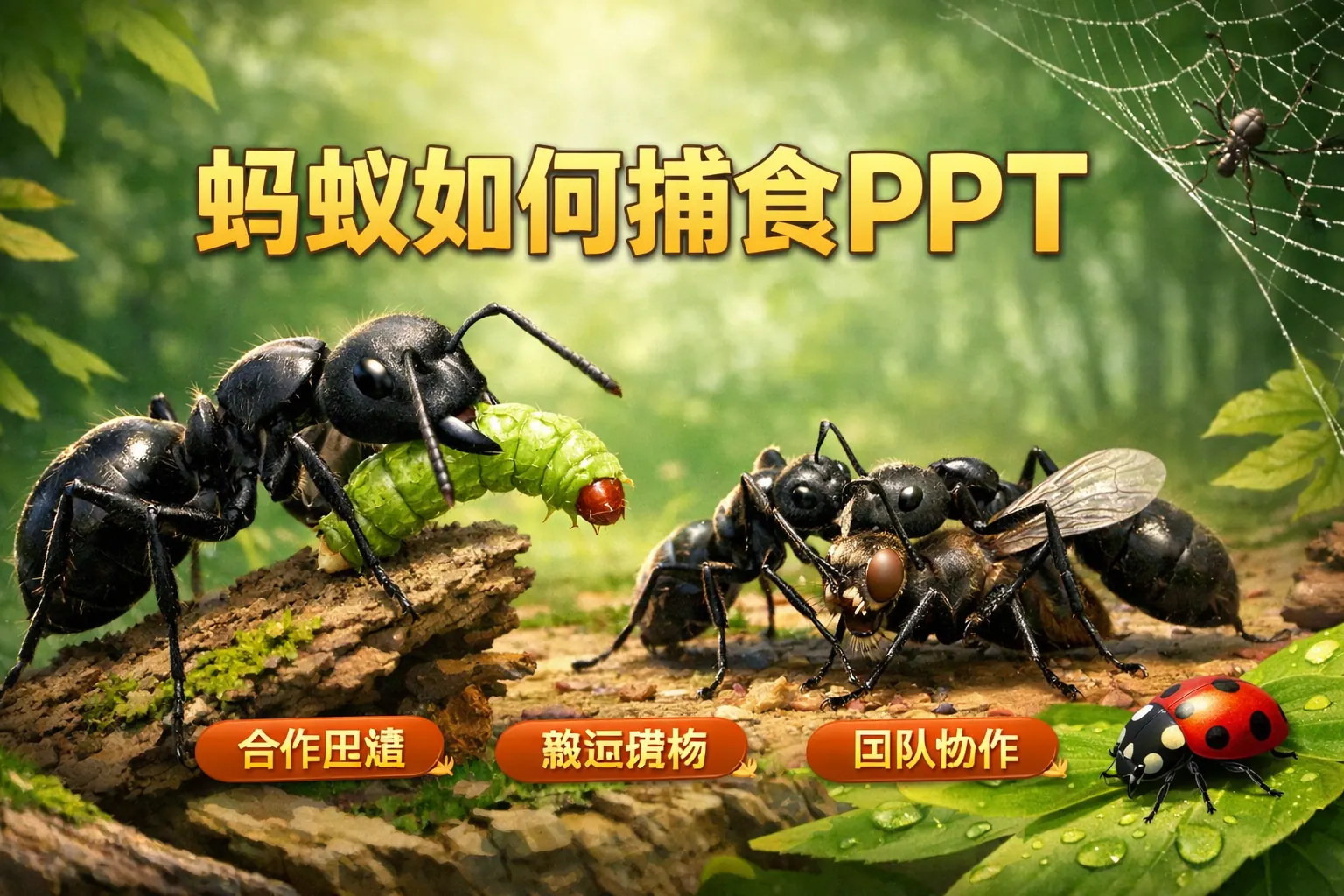 蚂蚁如何捕食ppt